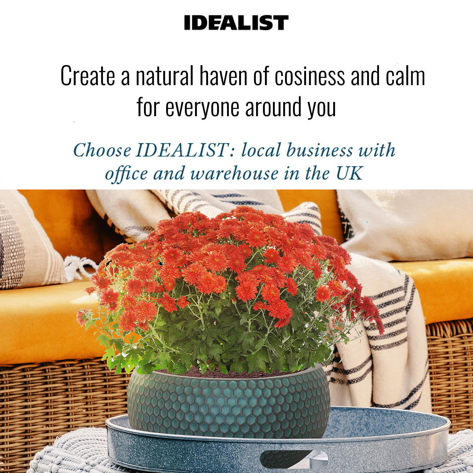 IDEALIST Lite Honeycomb Style Bowl Outdoor Planter