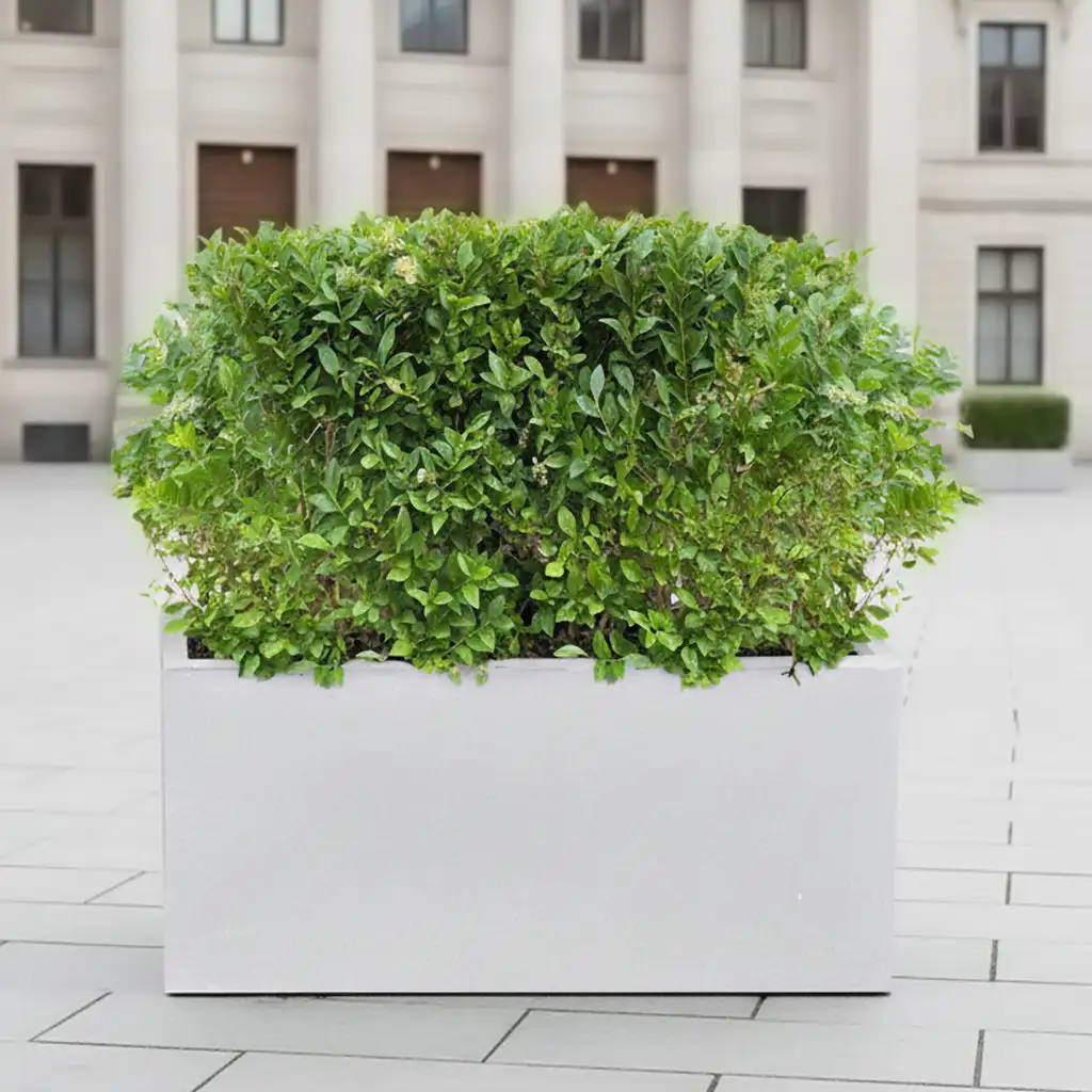 IDEALIST Lite Contemporary Light Concrete High Trough Planter