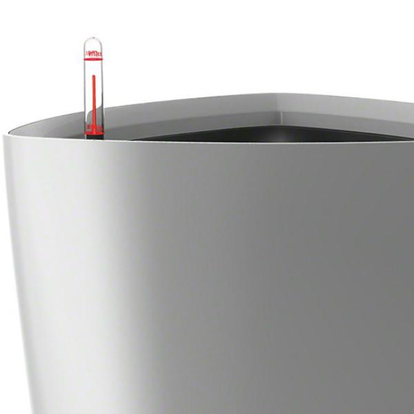 LECHUZA Delta Round Tall Poly Resin Self-watering Planter