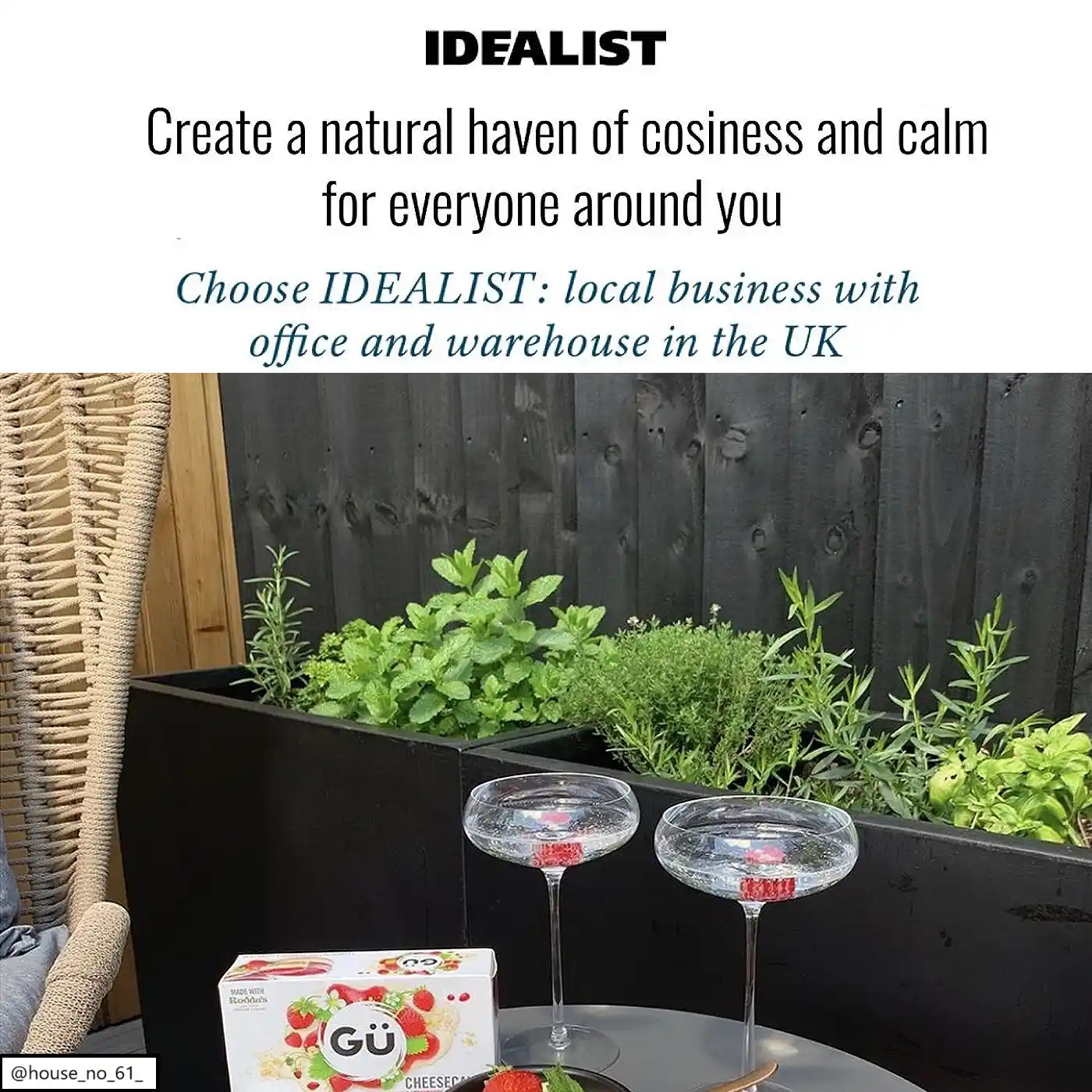 IDEALIST Lite Contemporary Light Concrete Trough Planter