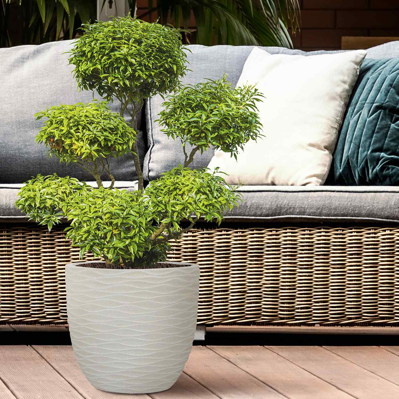 IDEALIST Lite Wave Style Outdoor Egg Planter