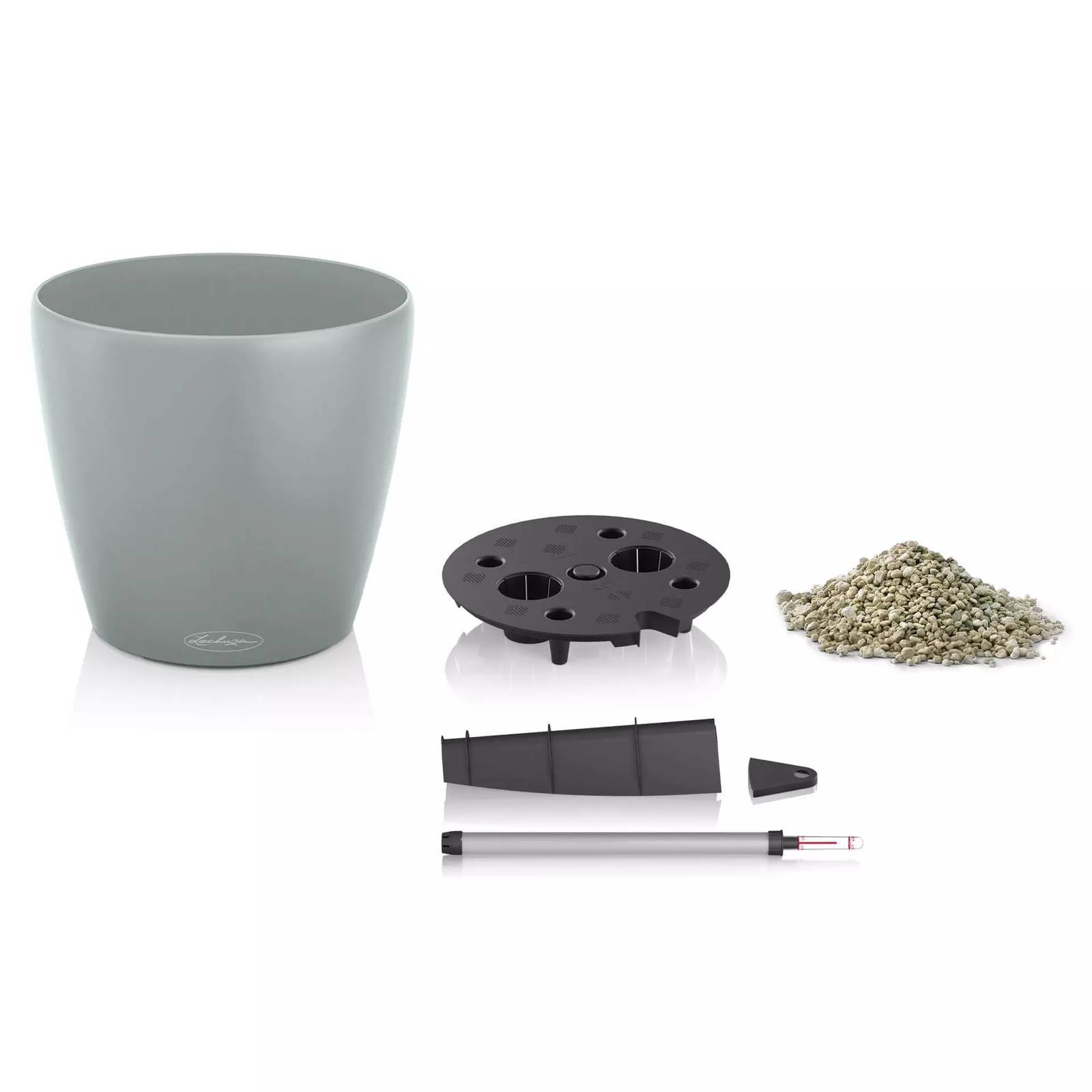LECHUZA CLASSICO Color ECO Round PCR Plastic Self-watering Planter