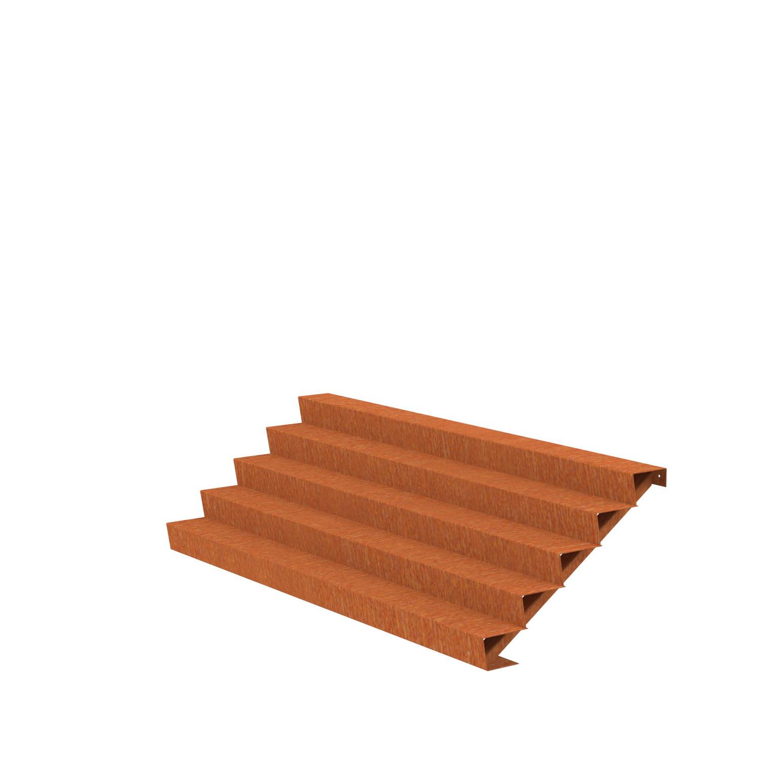 5 Steps Corten Steel Stair