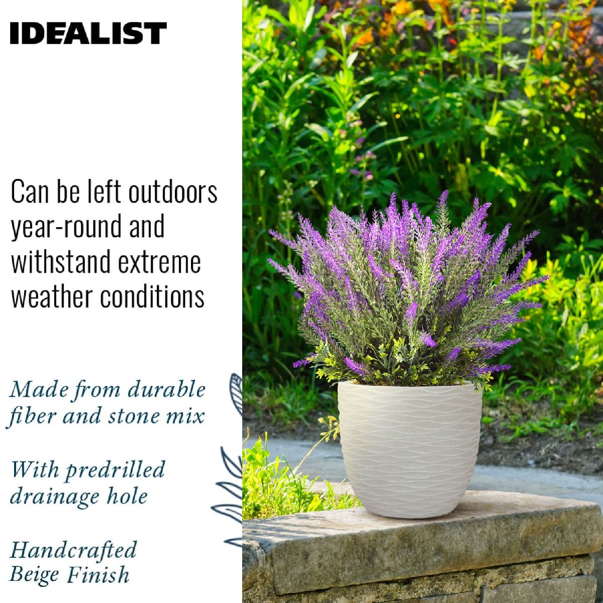 IDEALIST Lite Wave Style Outdoor Egg Planter