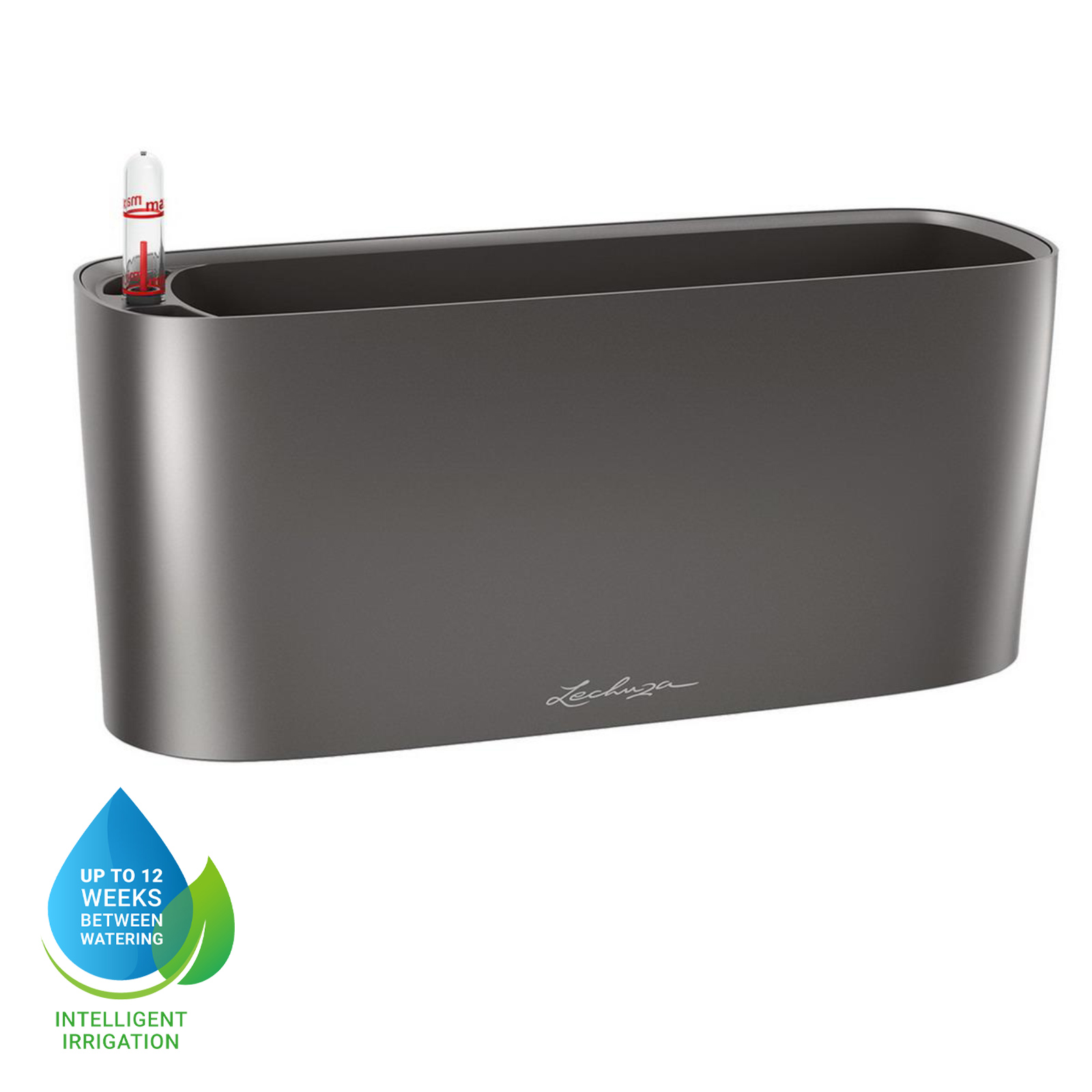 LECHUZA DELTA 10|DELTA 20 Poly Resin Indoor Self-watering Planter