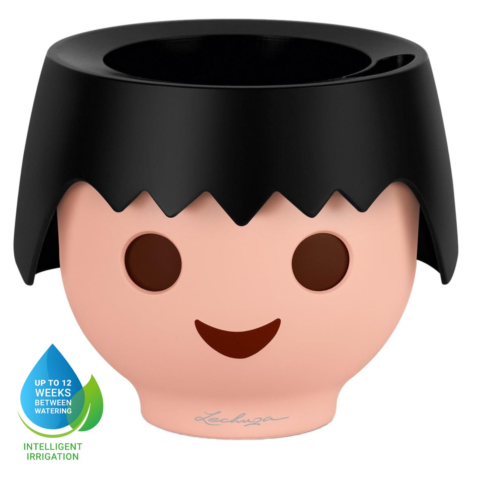 LECHUZA OJO Round Poly Resin Indoor Self-watering Planter