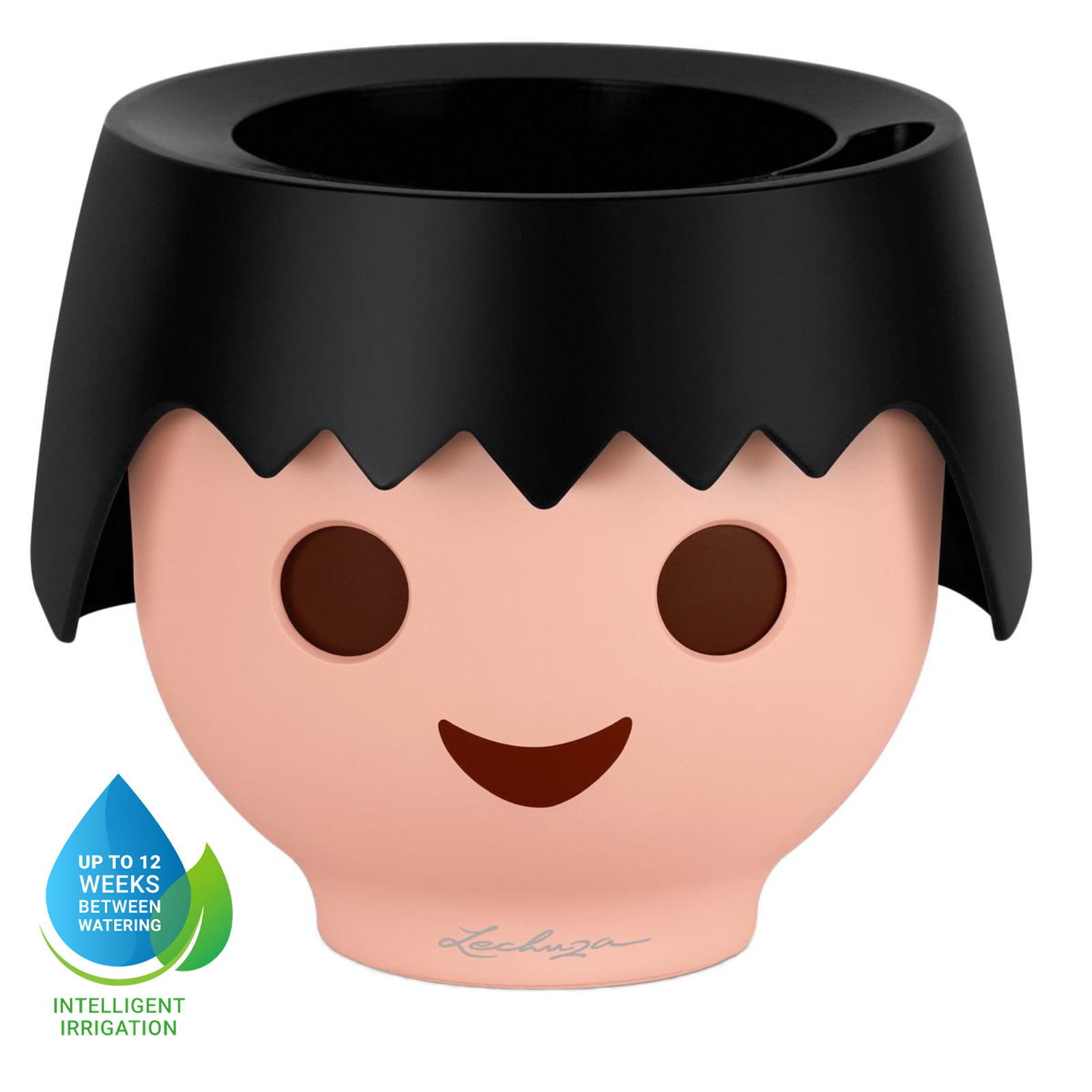 LECHUZA OJO Round Poly Resin Indoor Self-watering Planter