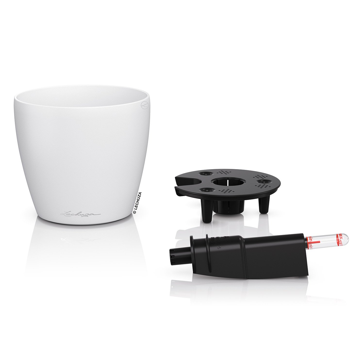 LECHUZA CLASSICO Color Round Poly Resin Self-watering Planter