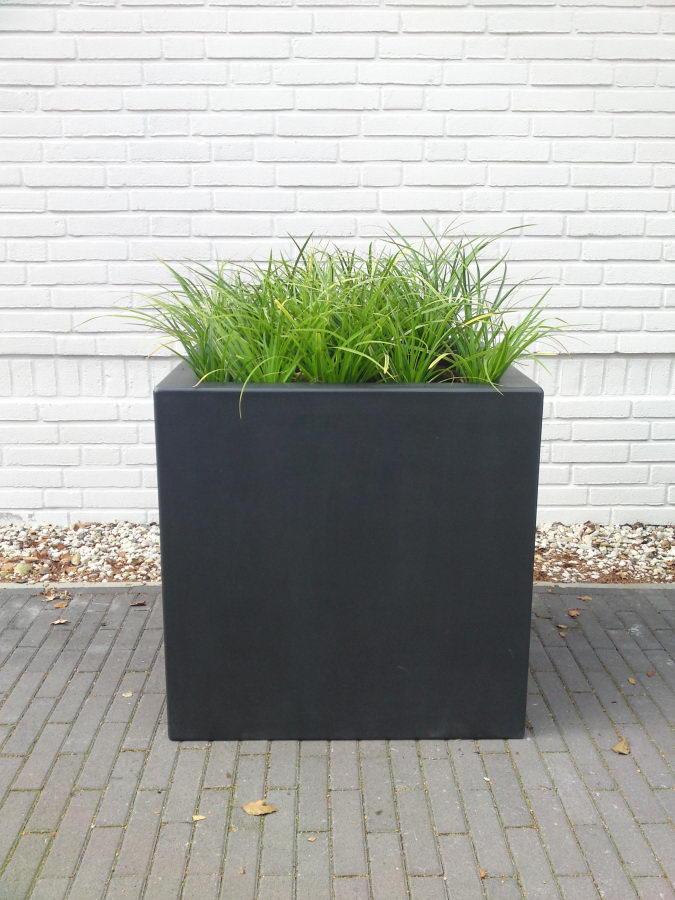 PURE Cube Outdoor Fiberglass Planter