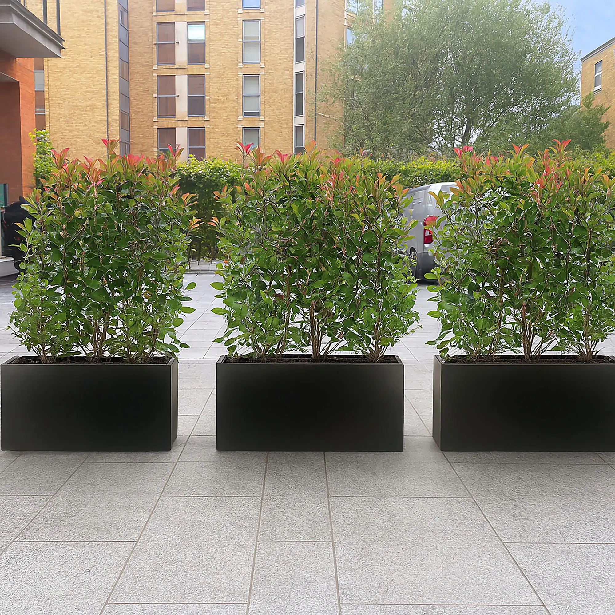 IDEALIST Lite Contemporary Light Concrete Trough Planter