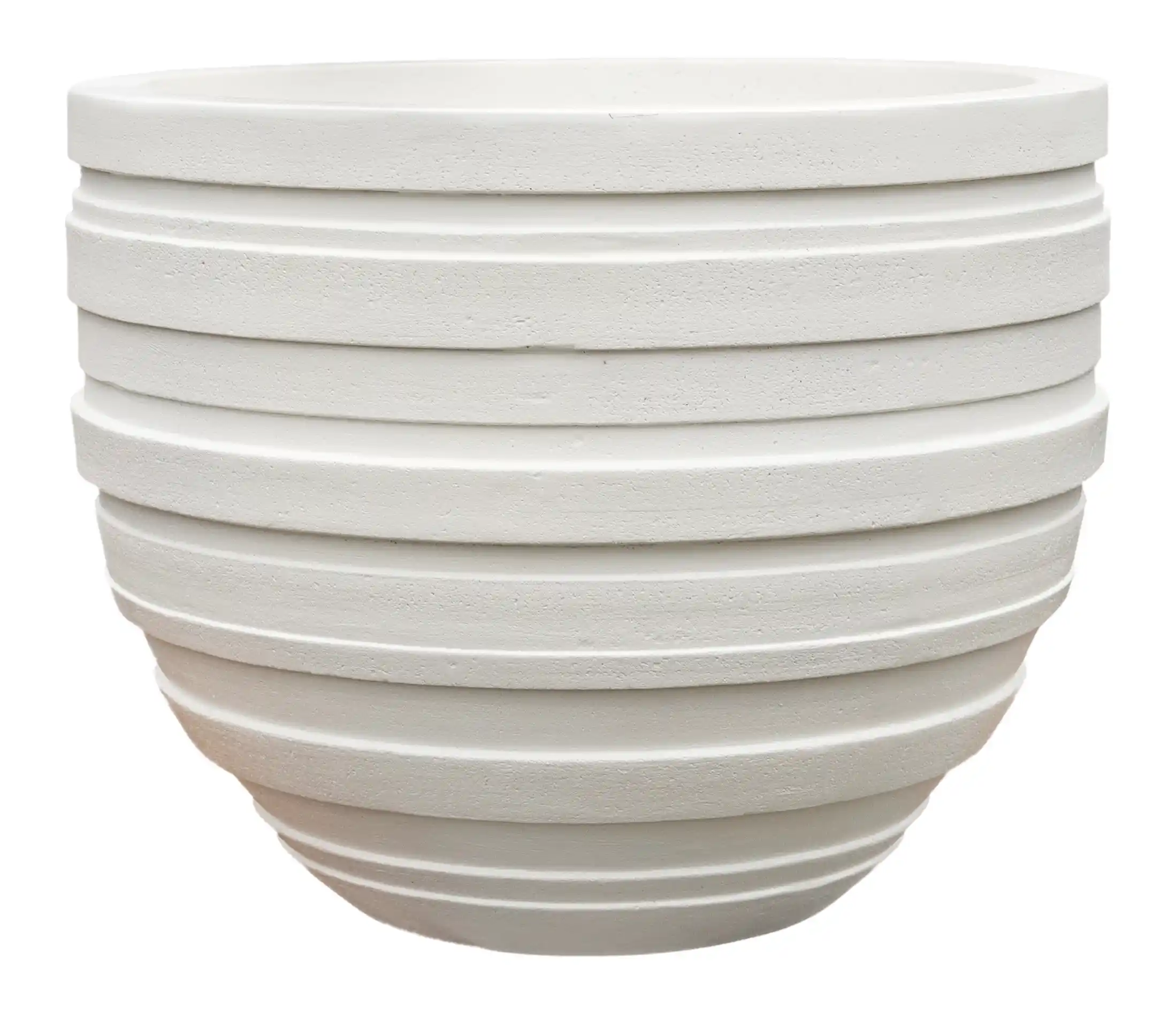 Polystone Ribbed Planter | Indoor and Outdoor Plant Pot