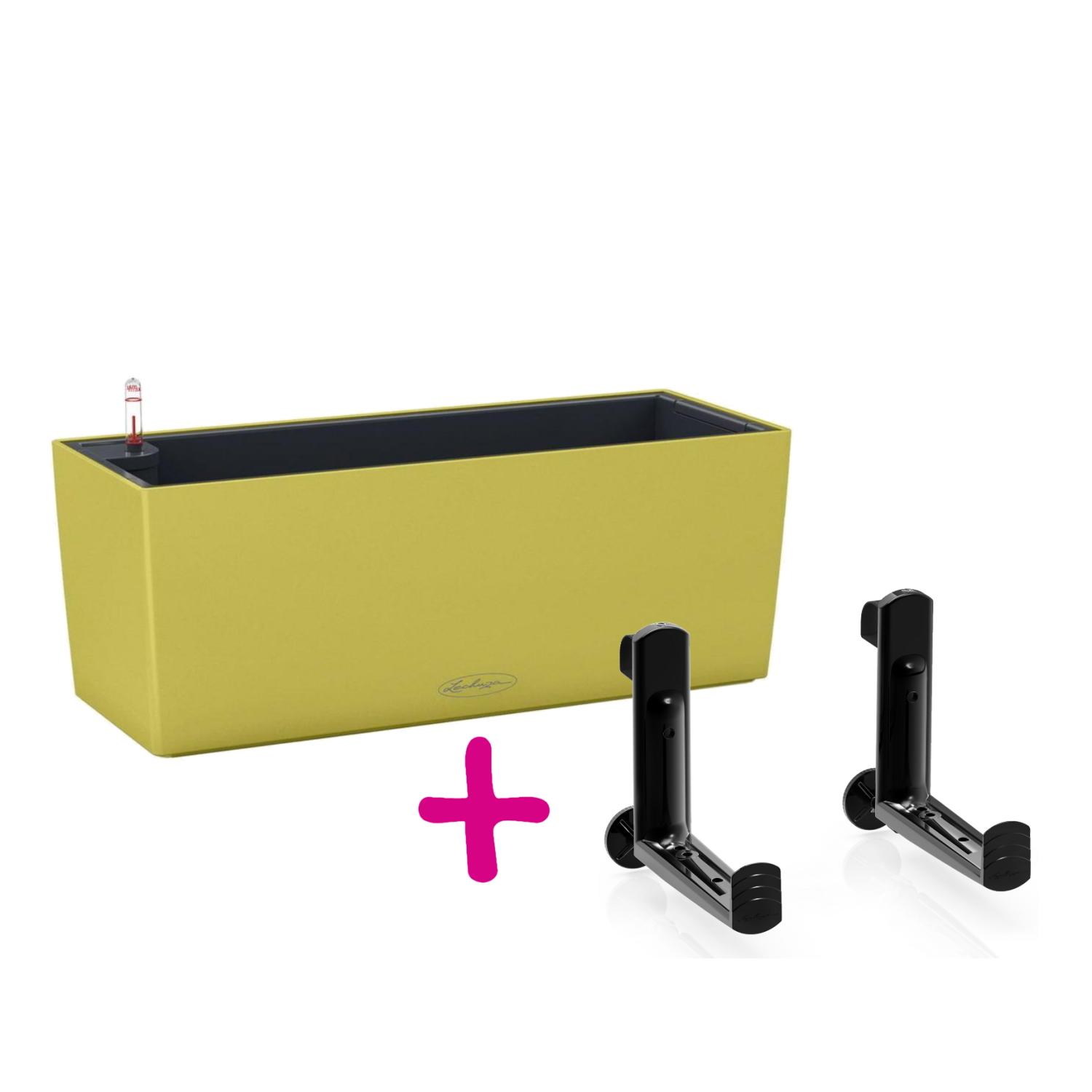 LECHUZA BALCONERA Color Trough Poly Resin Self-watering Planter Set