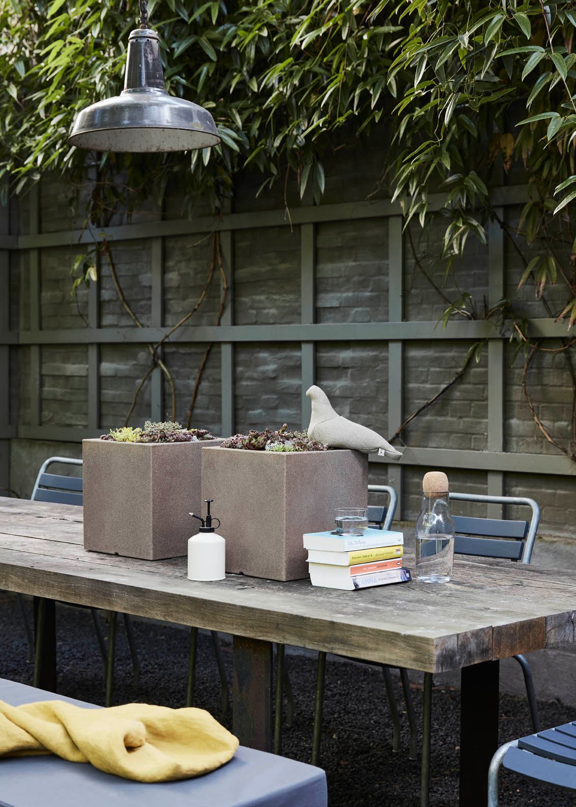 Square Resin Planter by Cadix Capi Tutch