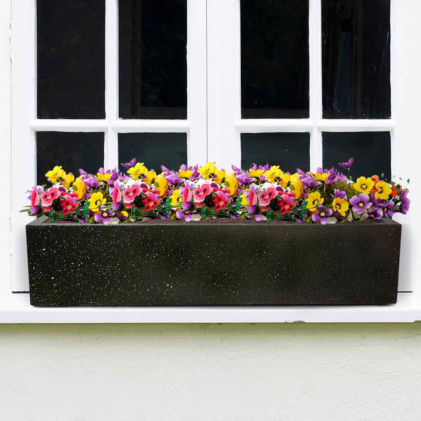 IDEALIST Lite Window Box Light Concrete Planter