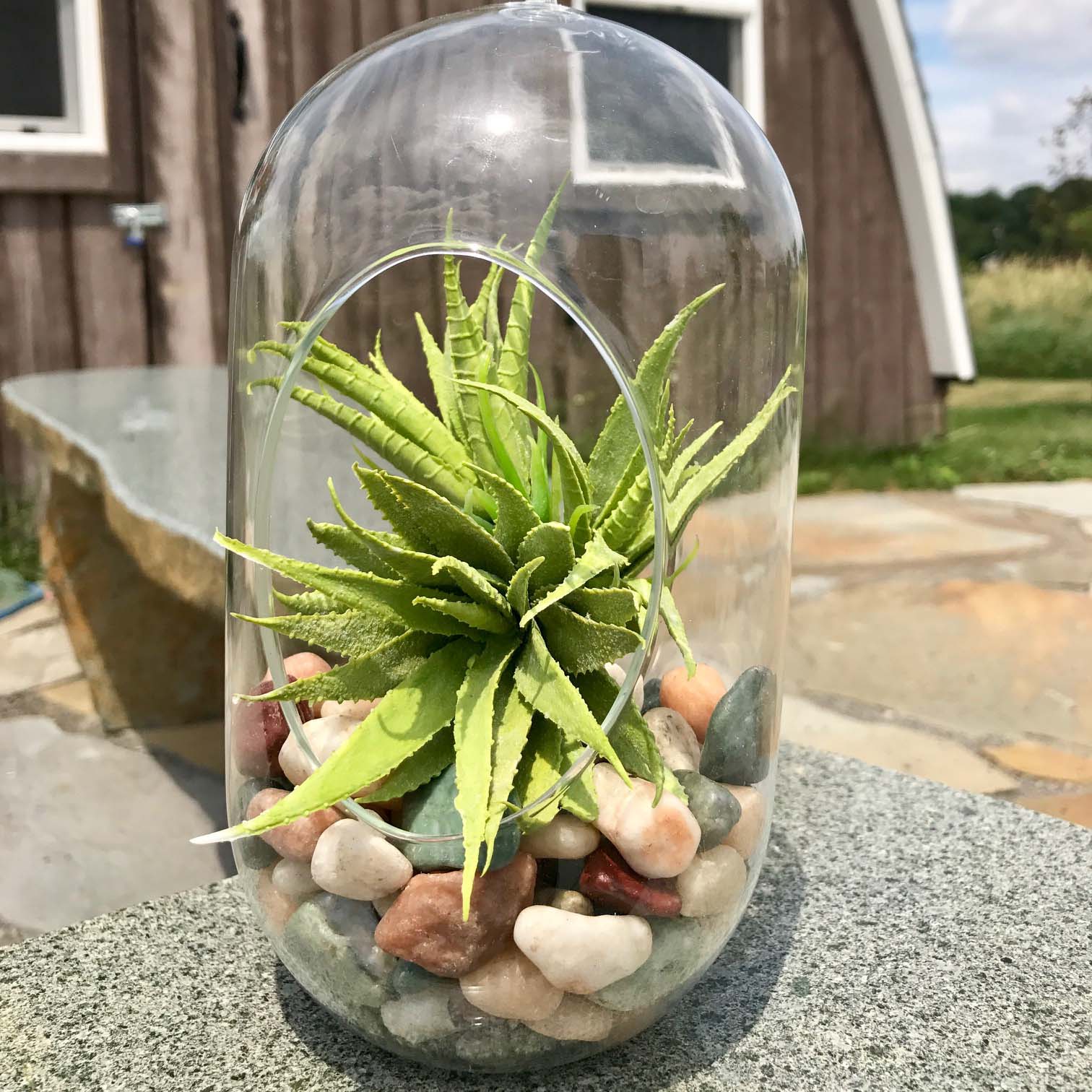 Plant Pot Toppers Stones Countryside River Rocks
