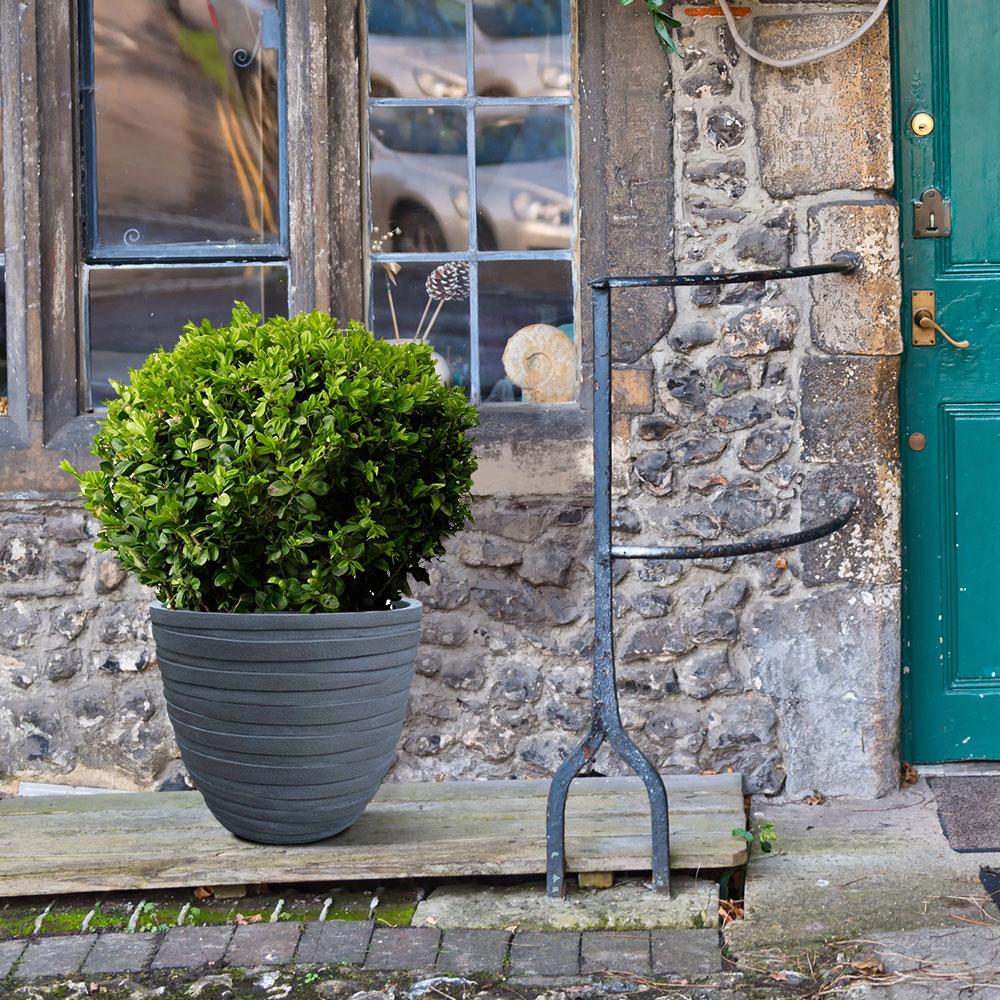 IDEALIST Lite Row Light Concrete Egg Planter