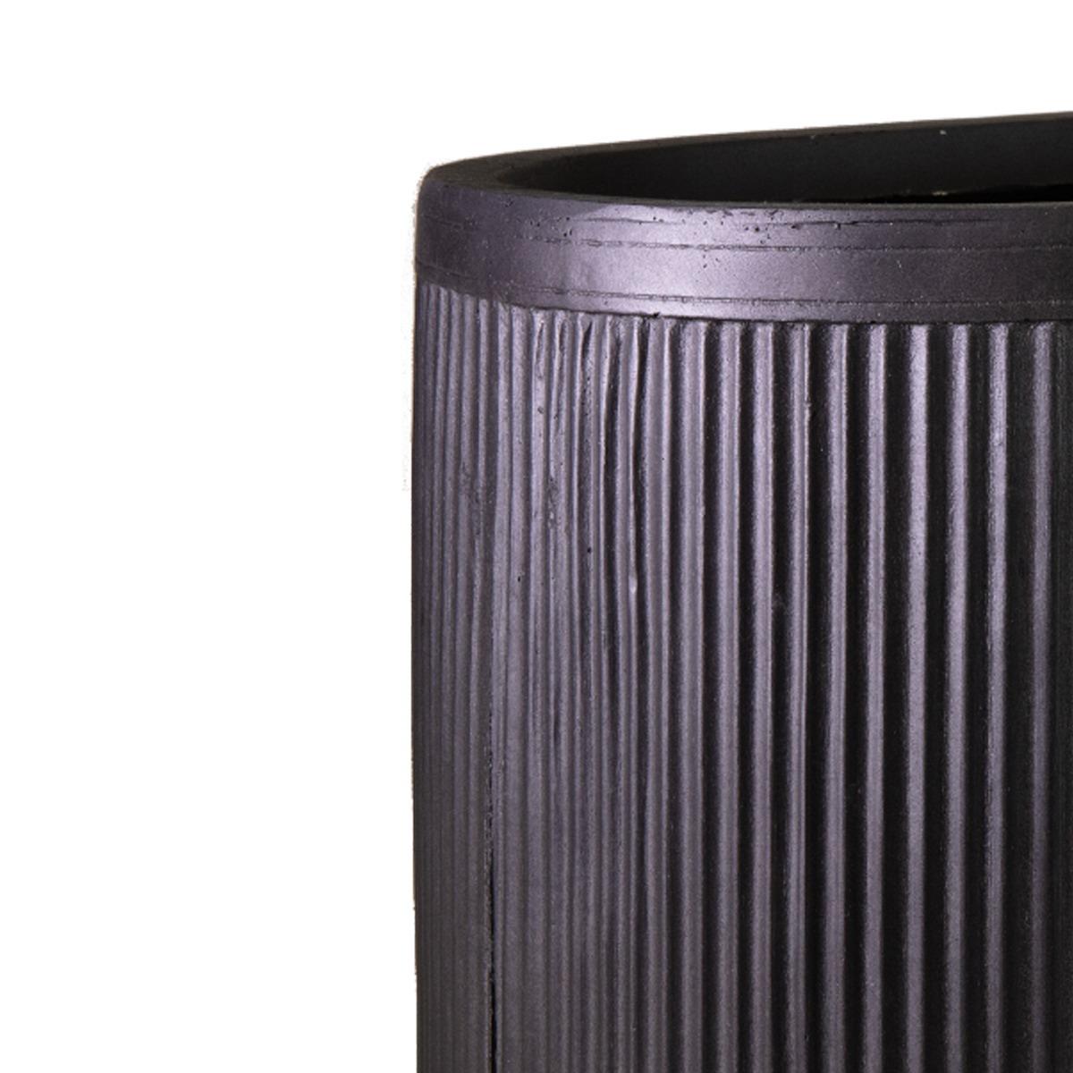 IDEALIST Lite Vertical Ribbed Vintage Style Oval Trough Planter