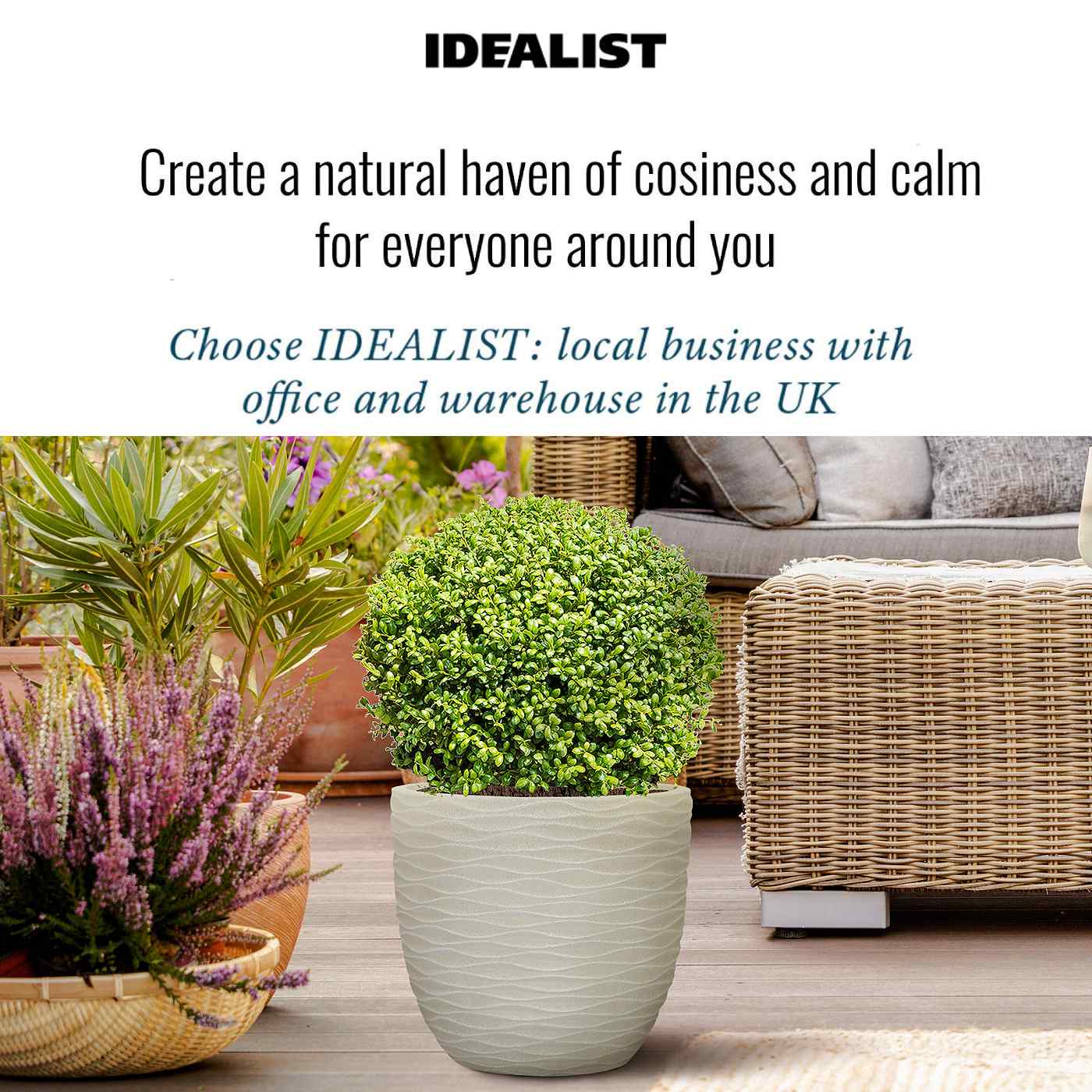 IDEALIST Lite Wave Style Outdoor Egg Planter