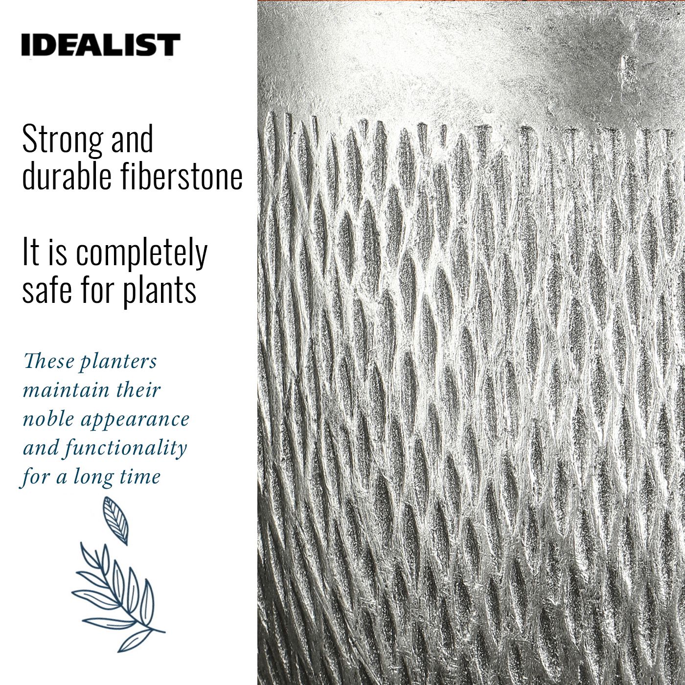 IDEALIST Lite Mesh Style Round Indoor Planter