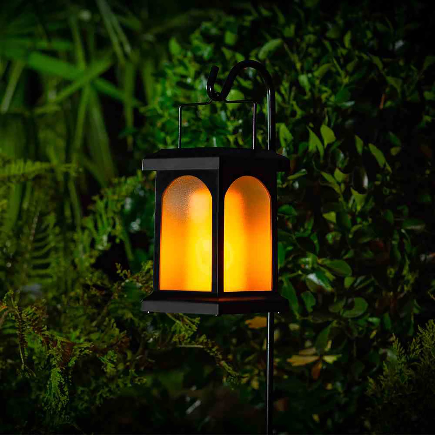 TrueFlame USB Crook Premium Outdoor Solar Garden Light Lanterns