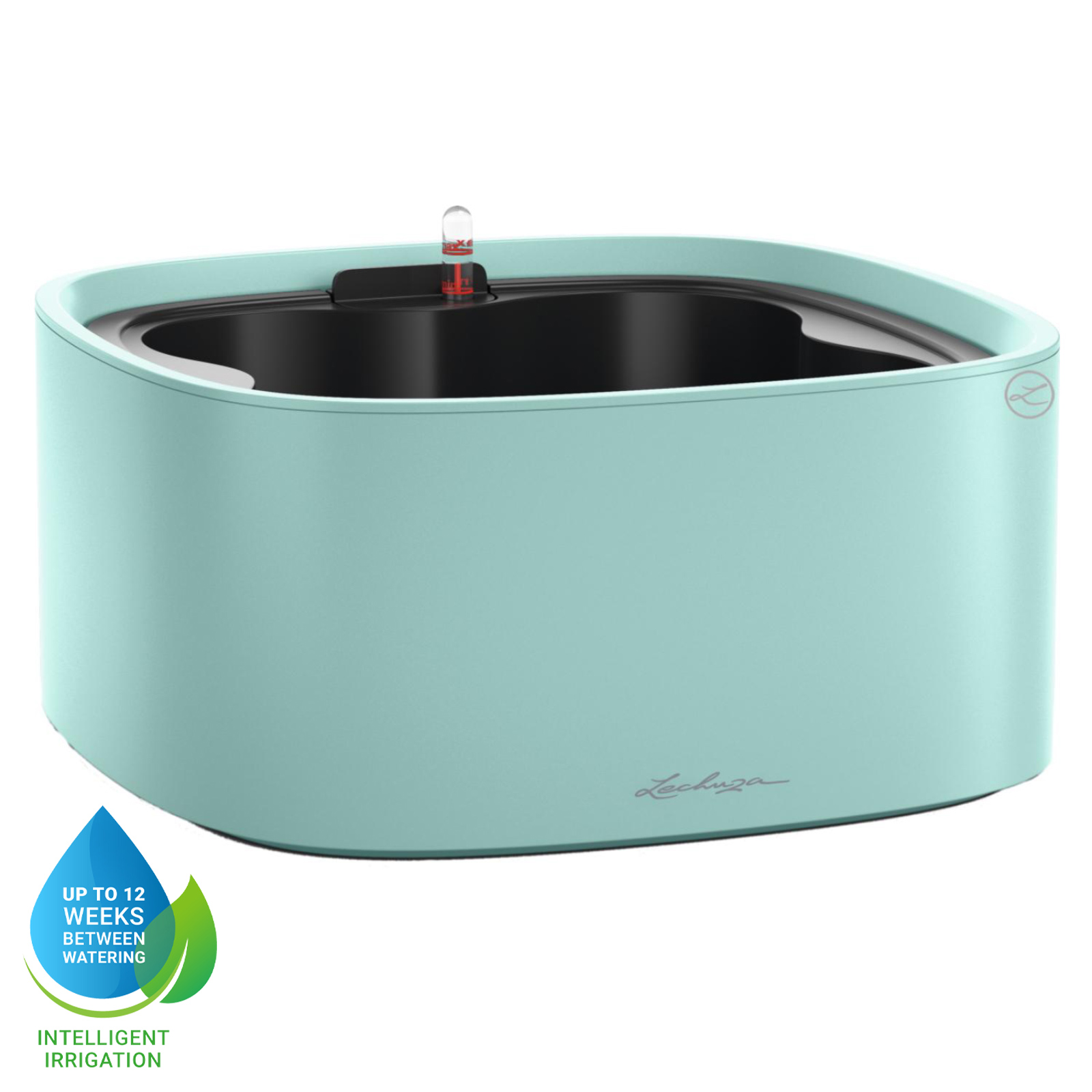 LECHUZA PILA Color Stick Square Poly Resin Self-watering Planter