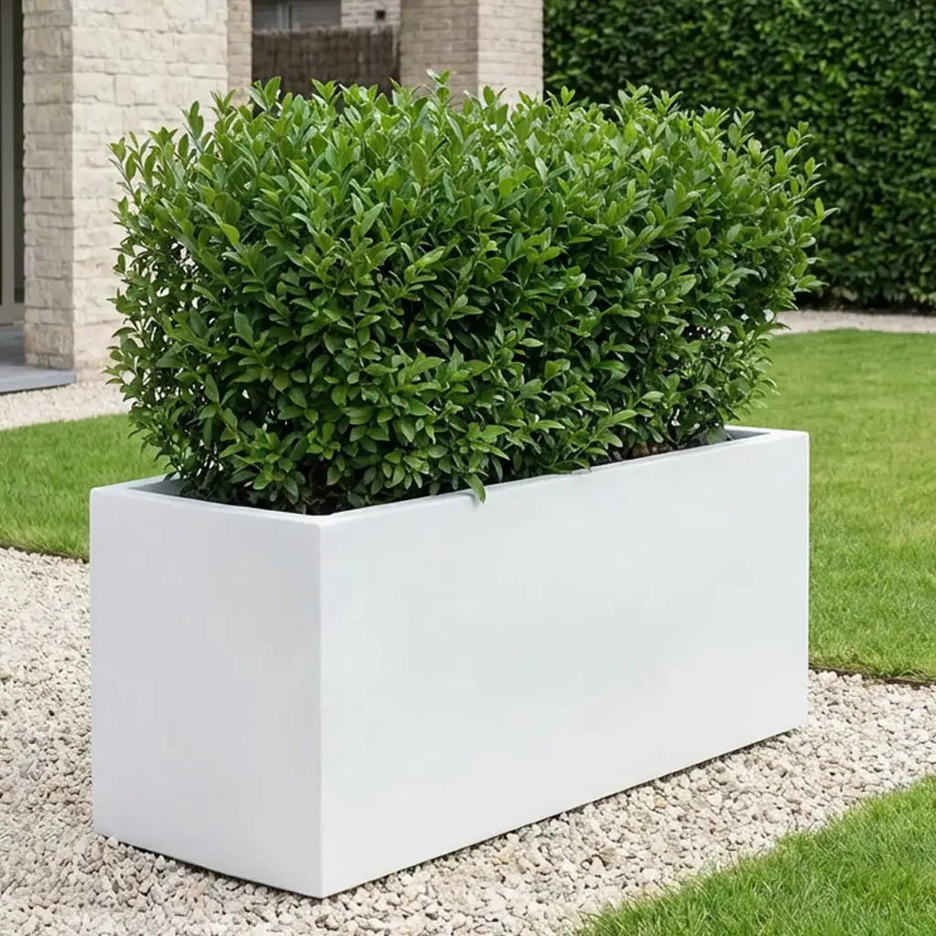 IDEALIST Lite Contemporary Light Concrete High Trough Planter
