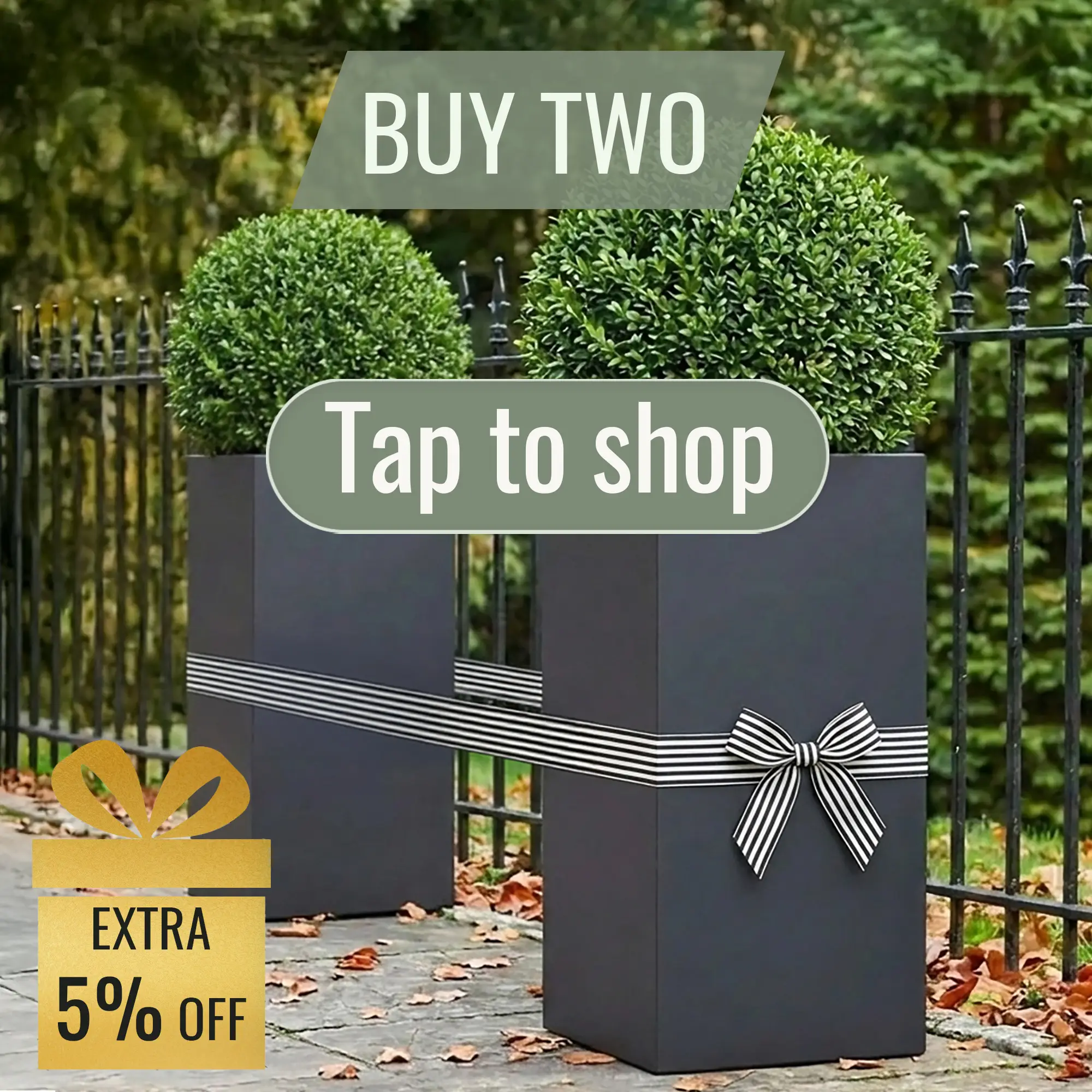 IDEALIST Lite Tall Square Contemporary Light Concrete Planter