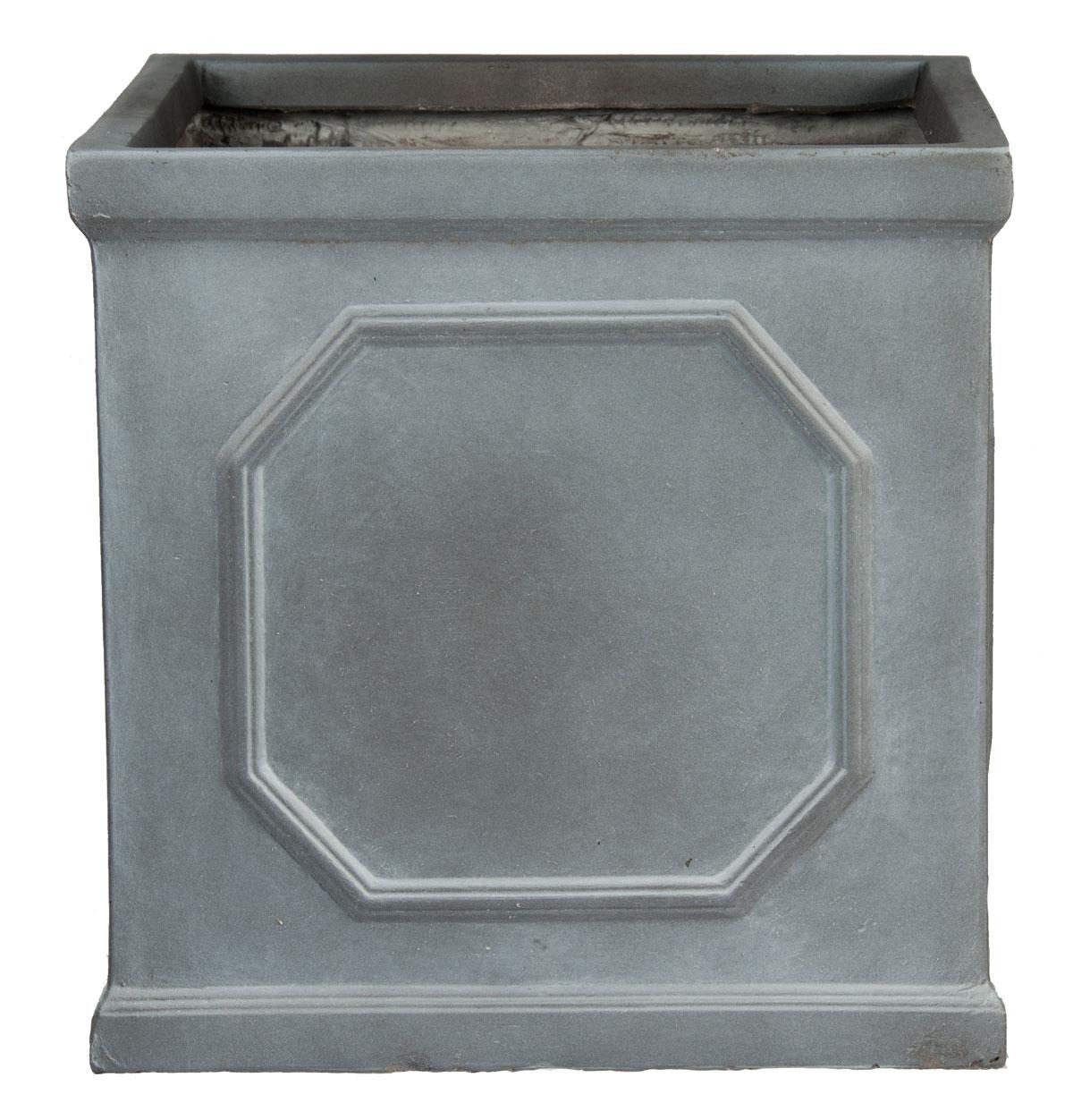 IDEALIST Lite Faux Lead Chelsea Box Square Light Concrete Planter