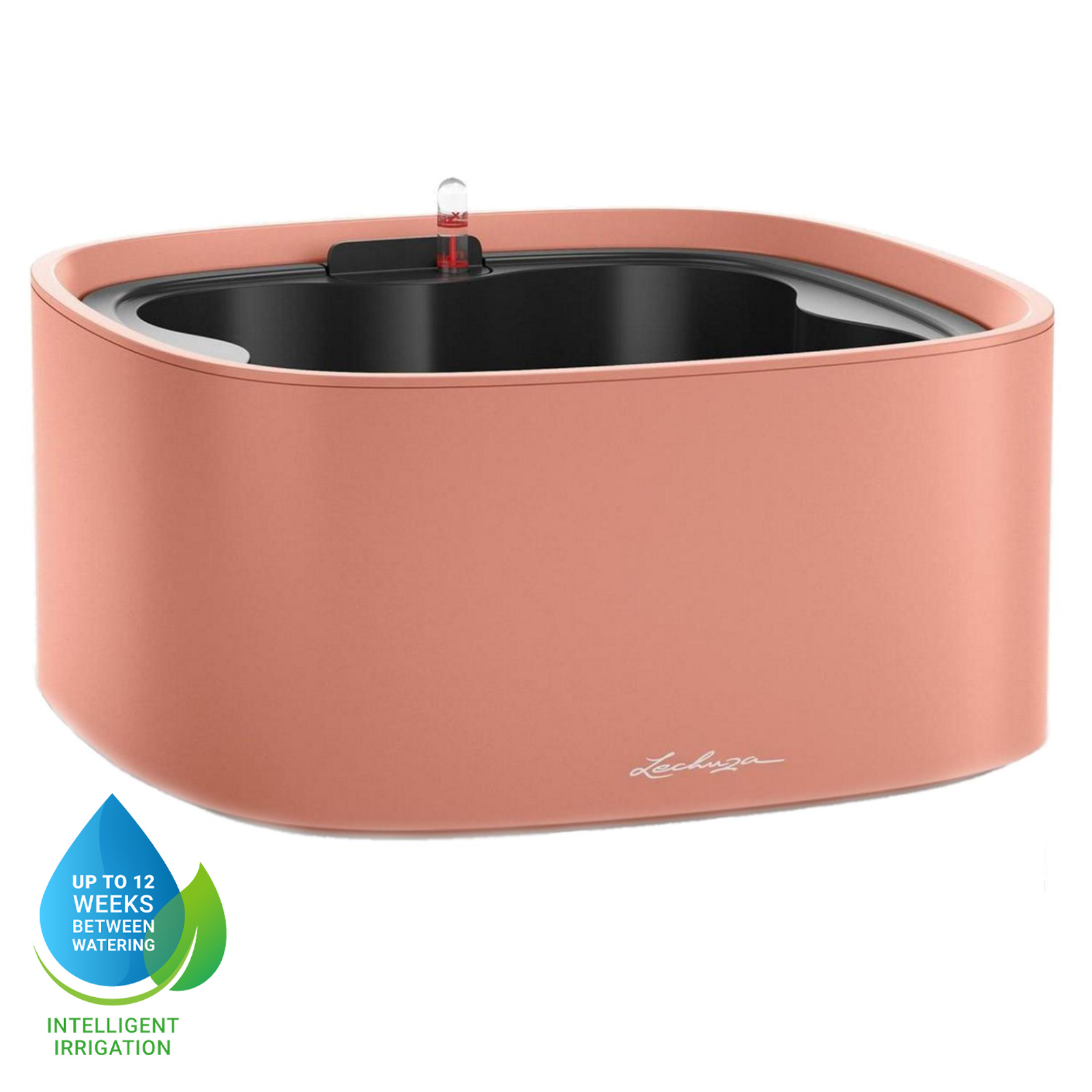 LECHUZA PILA Color Stick Square Poly Resin Self-watering Planter