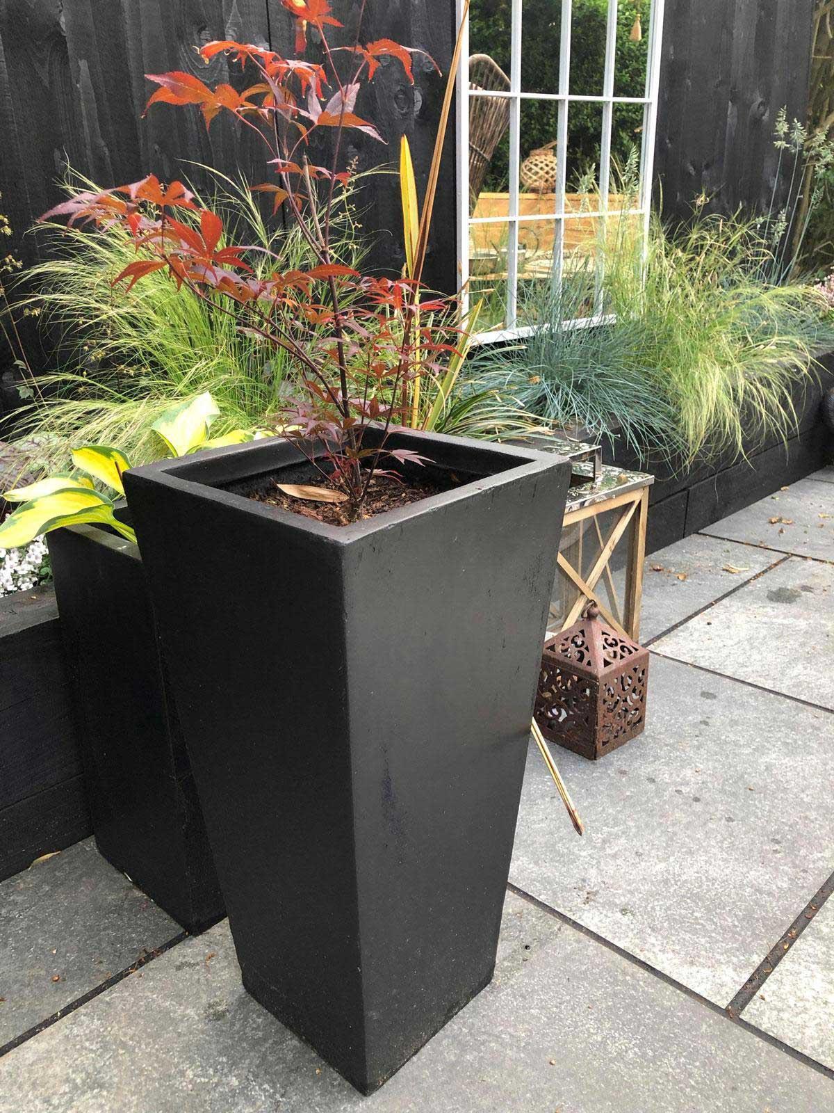 IDEALIST Lite Tall Tapered Contemporary Light Concrete Planter