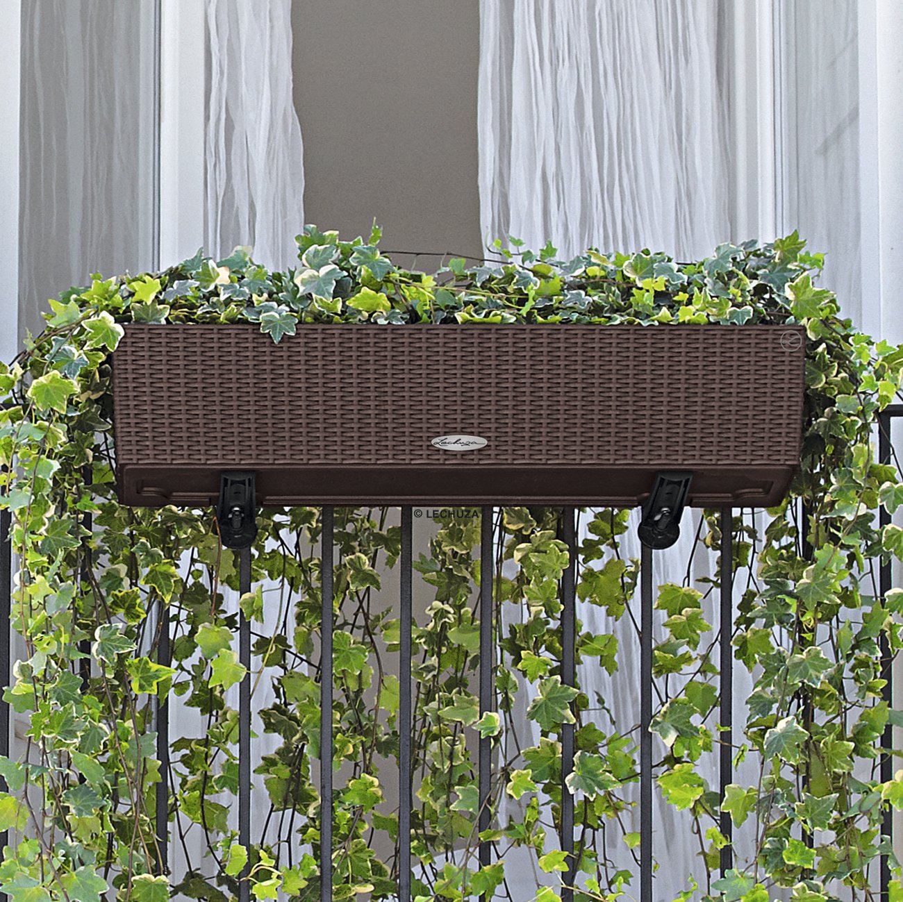 LECHUZA BALCONERA Cottage Trough Poly Resin Self-watering Planter