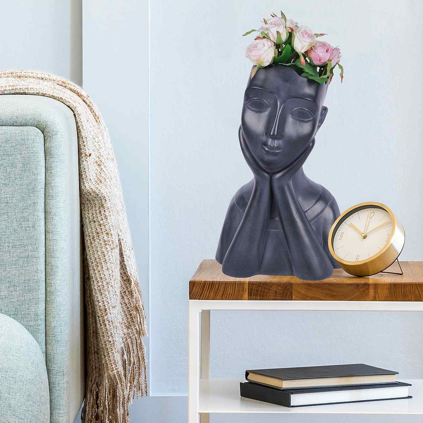 IDEALIST Lite Oval Bust Face Plant Pot Indoor