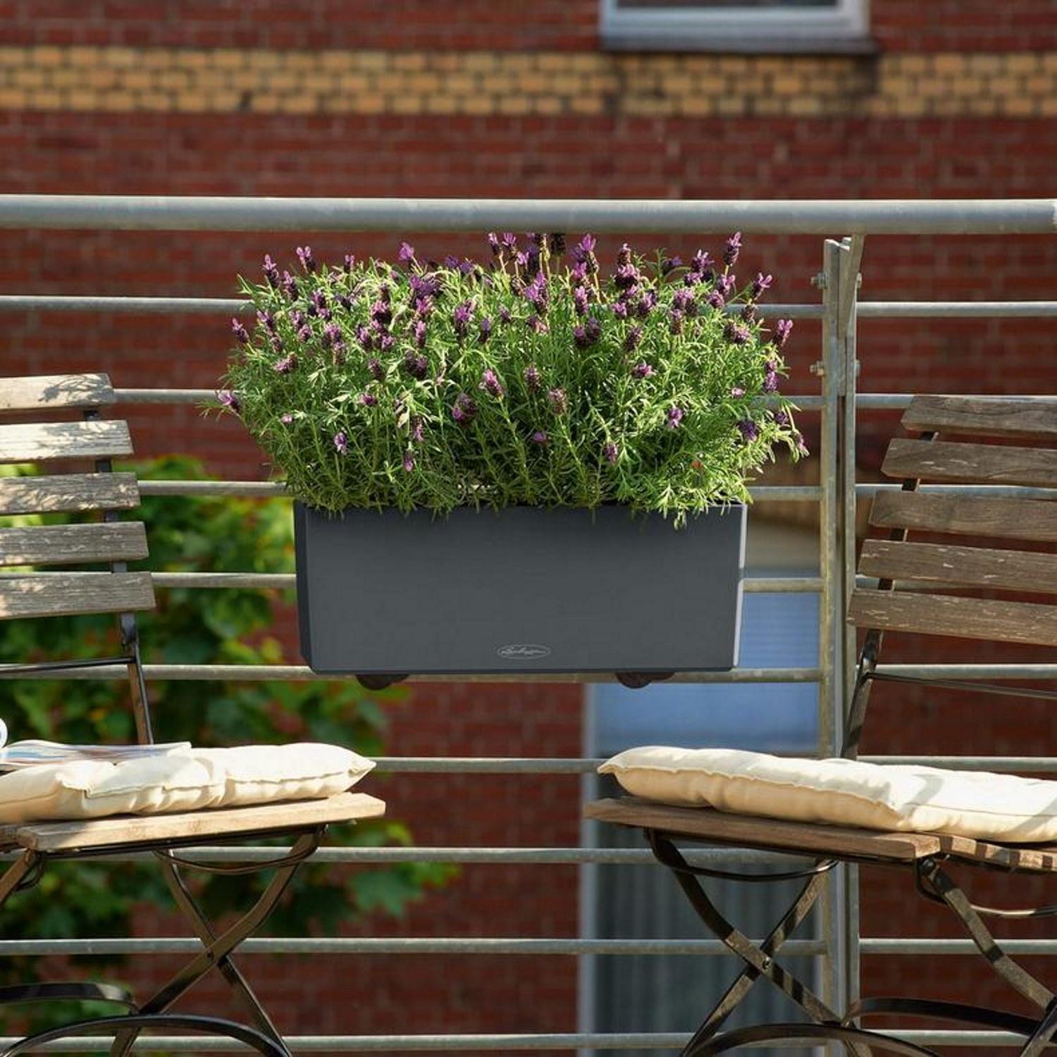 LECHUZA BALCONERA Color Trough Poly Resin Self-watering Planter Set