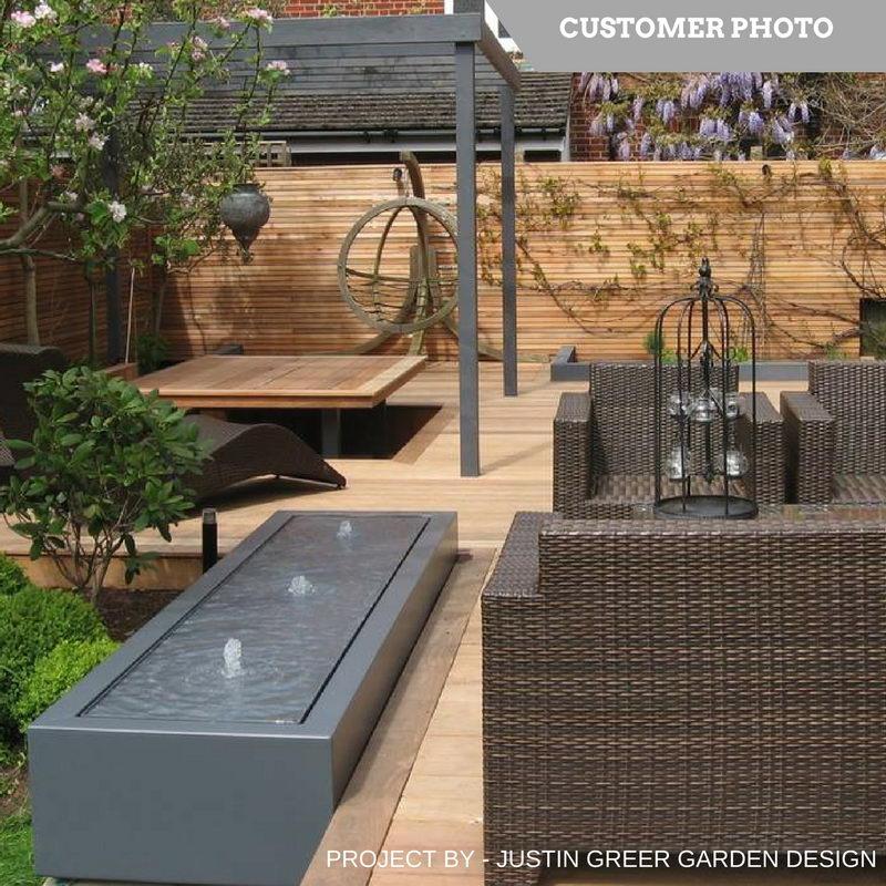 Aluminium Trough Fountain Watertable