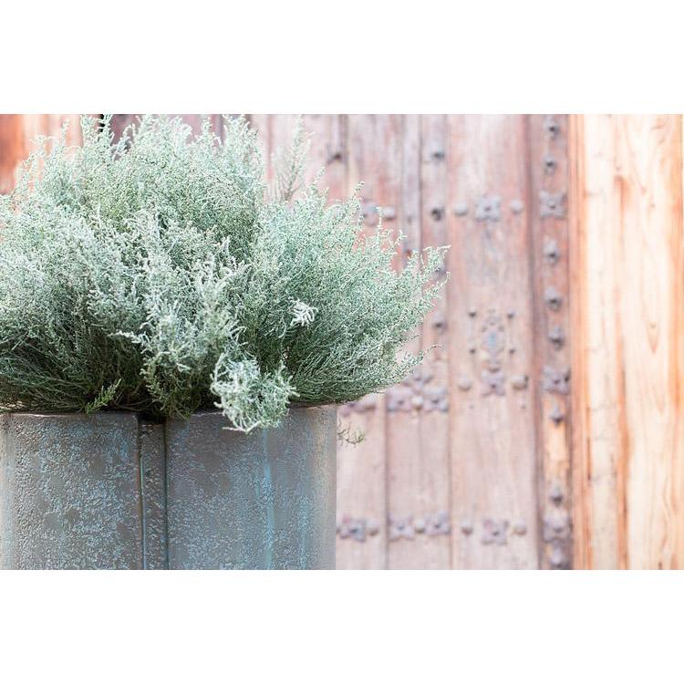 Patina Round Tall Polystone Outdoor Planter