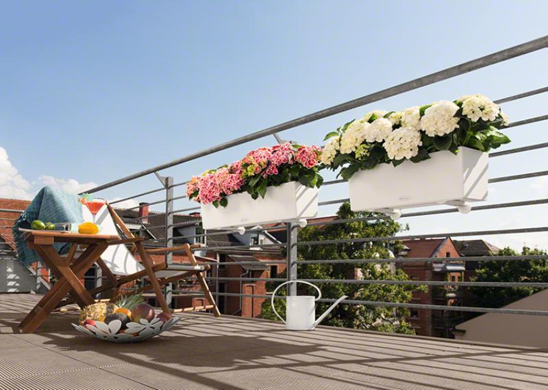 LECHUZA BALCONERA Color Trough Poly Resin Self-watering Planter