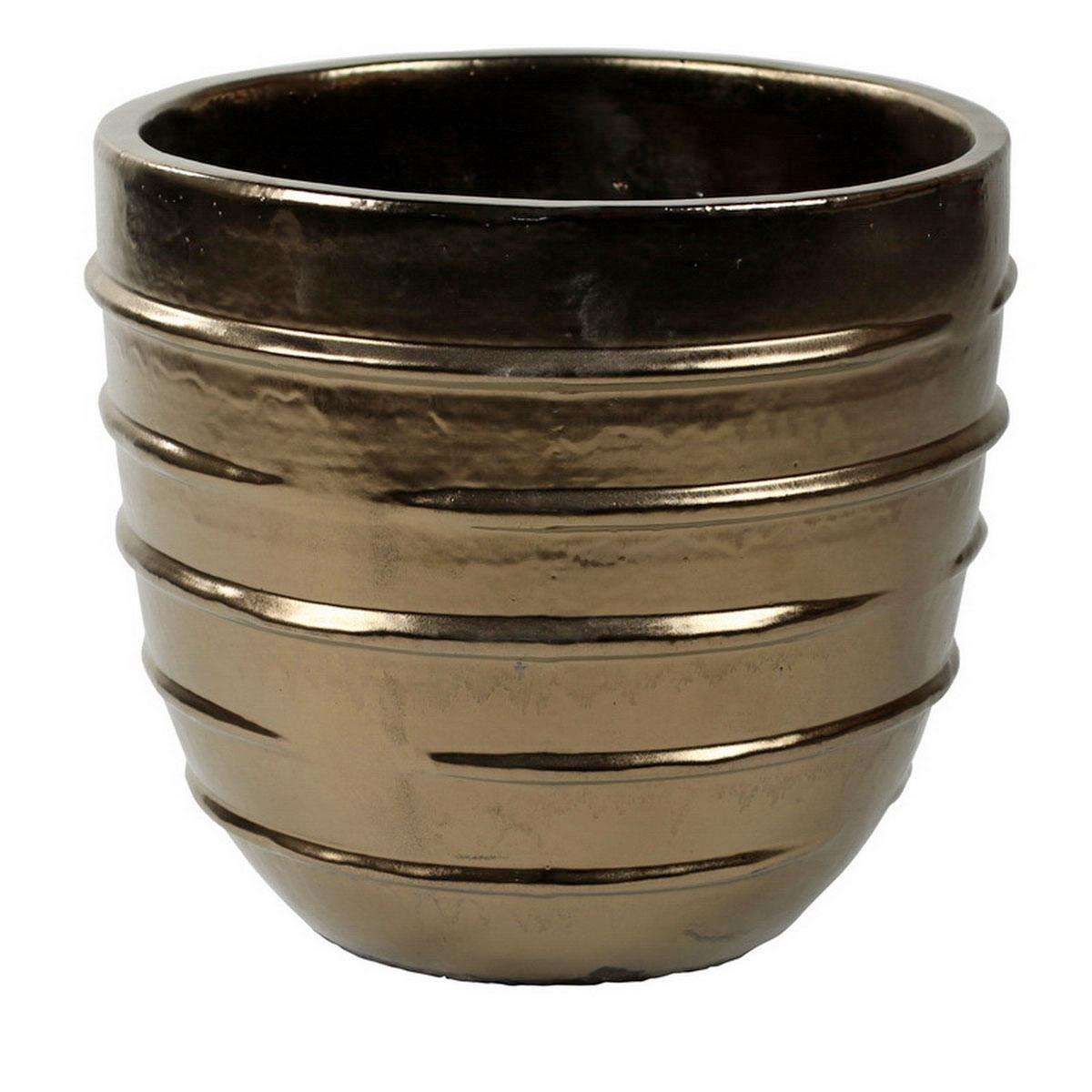 Ceramic Round Circular Glossy Planter Pot In/Out