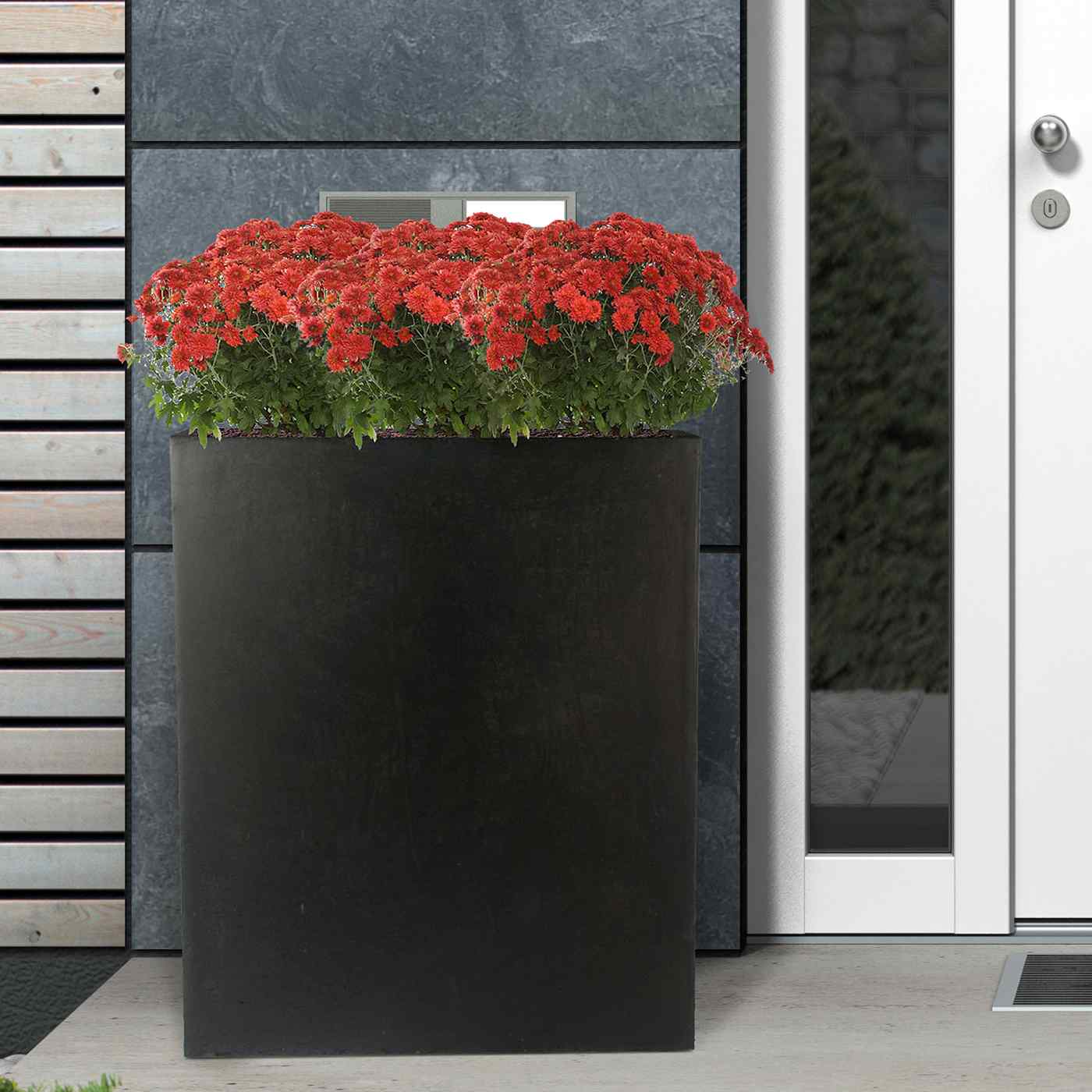 IDEALIST Lite Narrow Contemporary Light Concrete Trough Planter