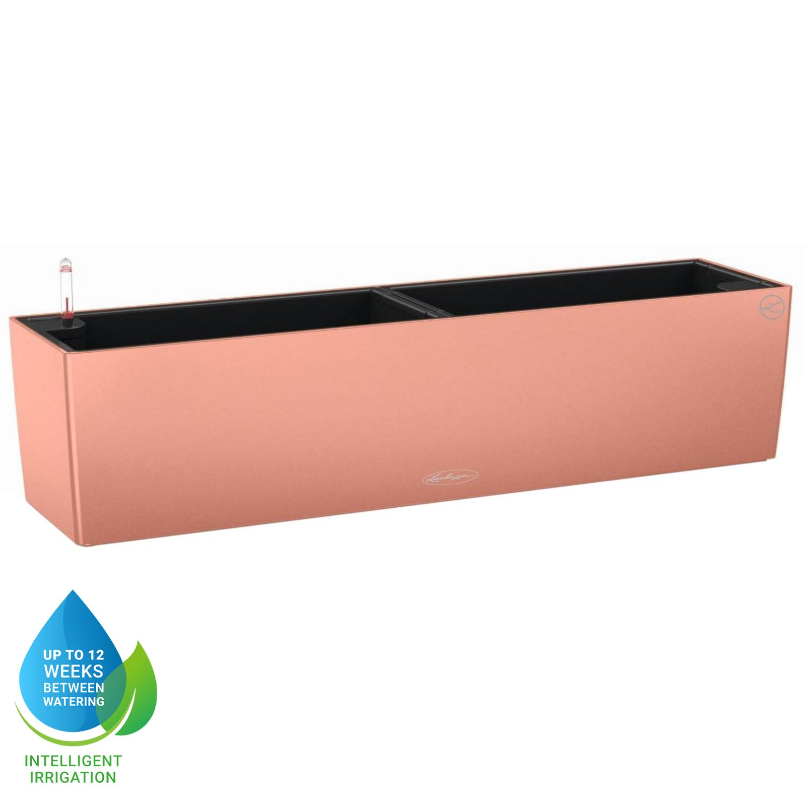 LECHUZA BALCONERA Color Trough Poly Resin Self-watering Planter