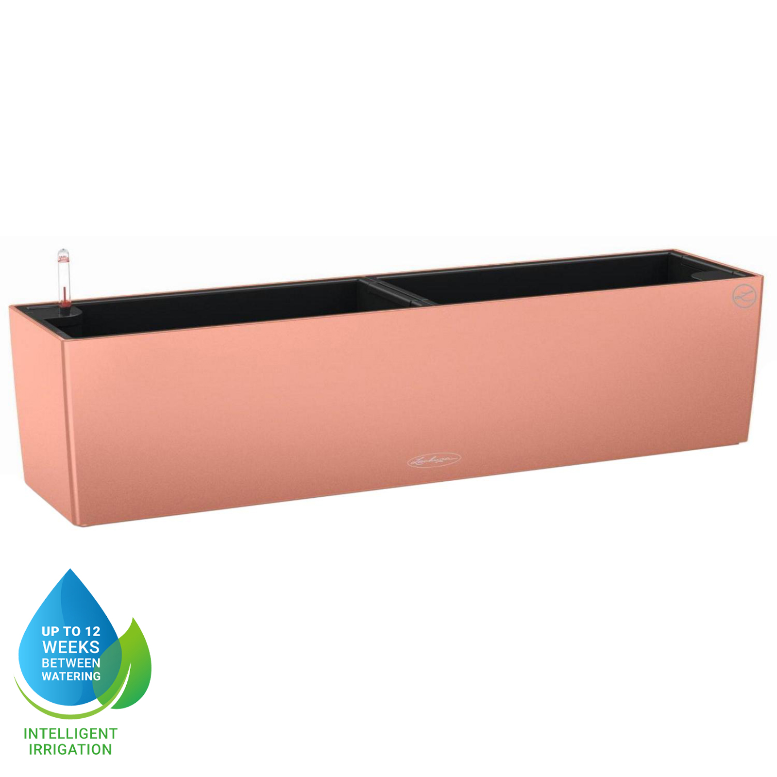 LECHUZA BALCONERA Color Trough Poly Resin Self-watering Planter