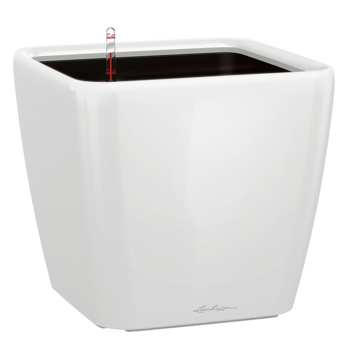 LECHUZA Quadro LS Square Poly Resin Self-watering Planter