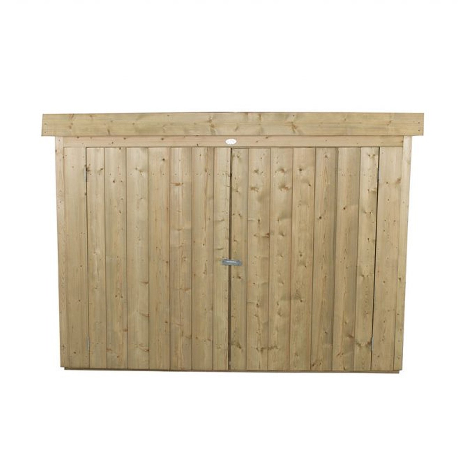 Installed Outdoor Pressure Treated Wooden Overlap Pent Outdoor Store by Forest Garden