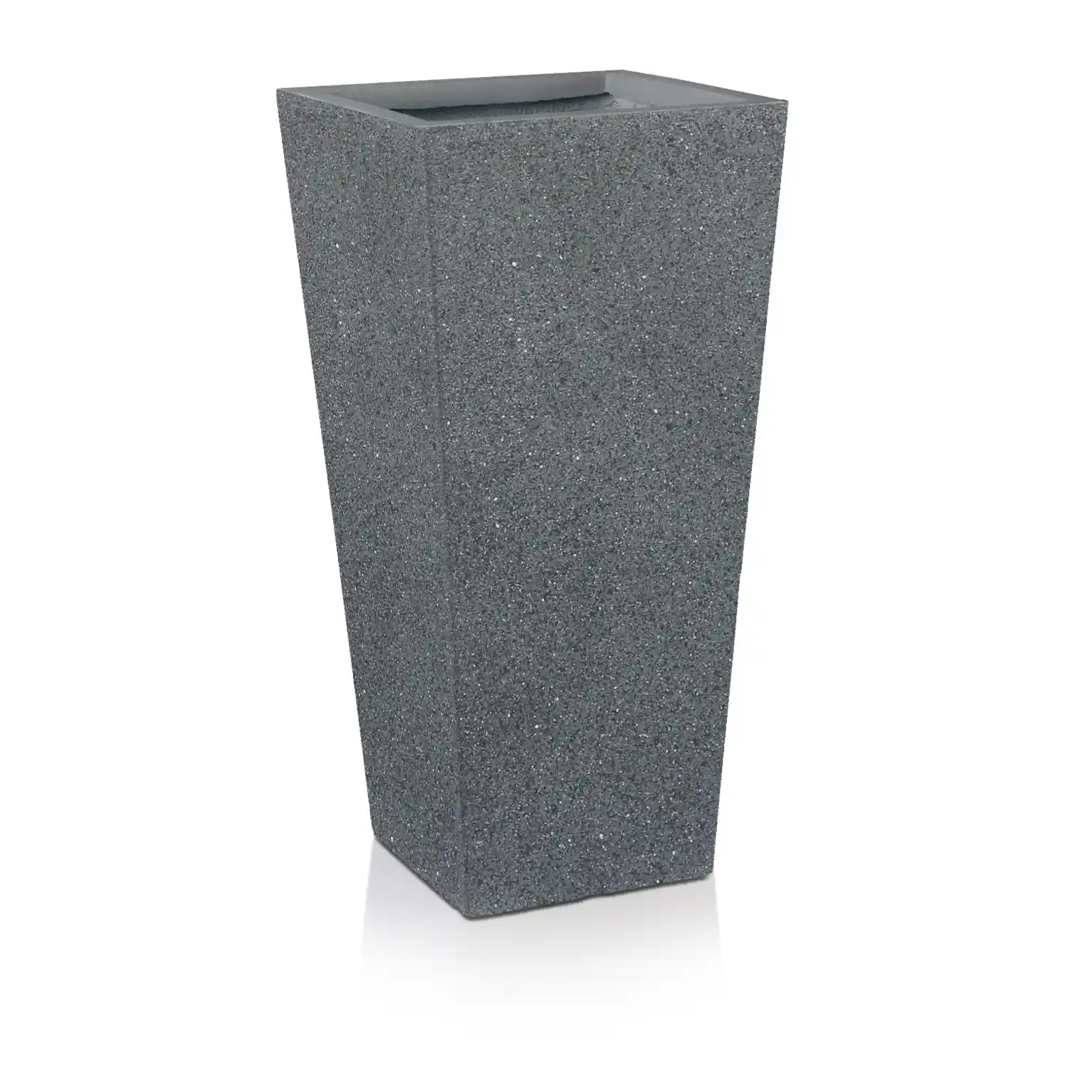 IDEALIST Lite Textured Concrete Effect Tall Tapered Outdoor Planter