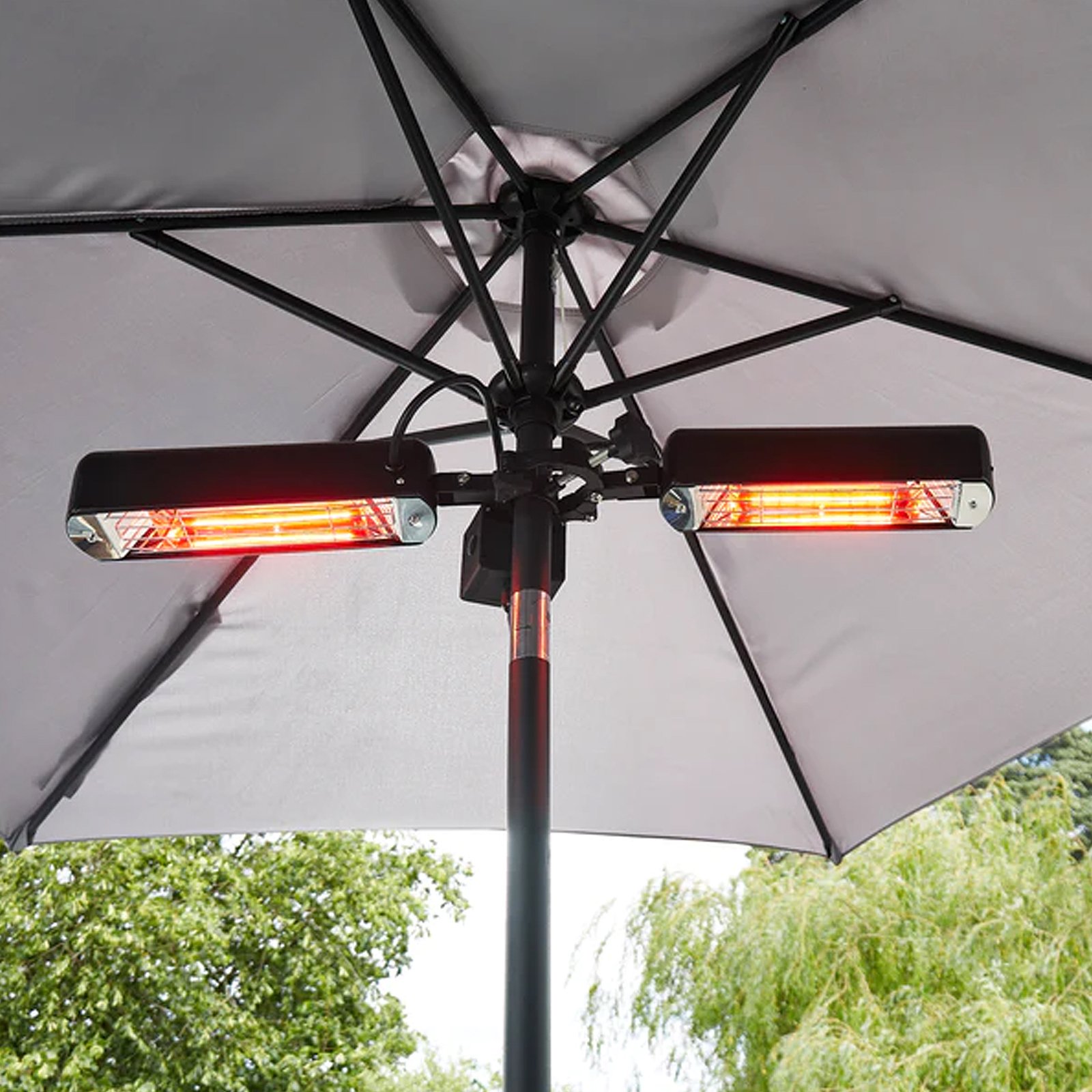 Topaz Outdoor Alum Parasol Heater by Radiant