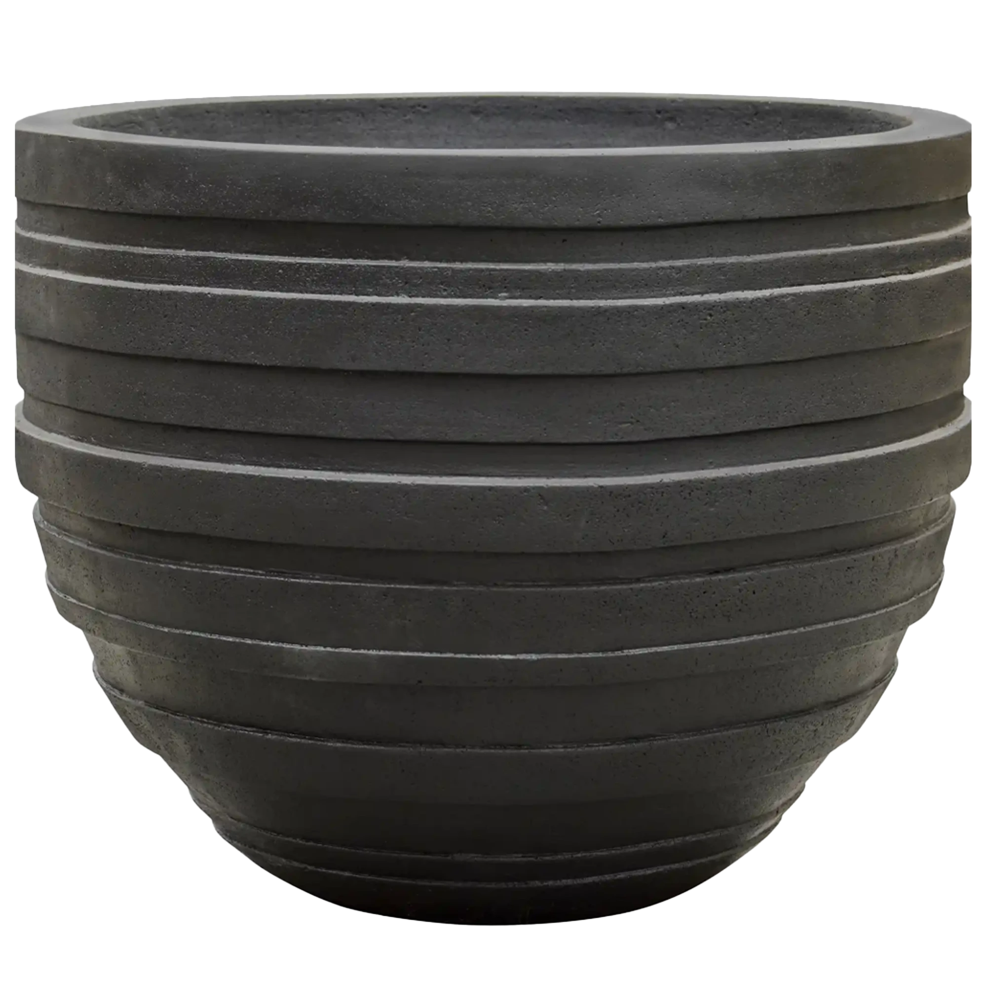 Polystone Ribbed Planter | Indoor and Outdoor Plant Pot