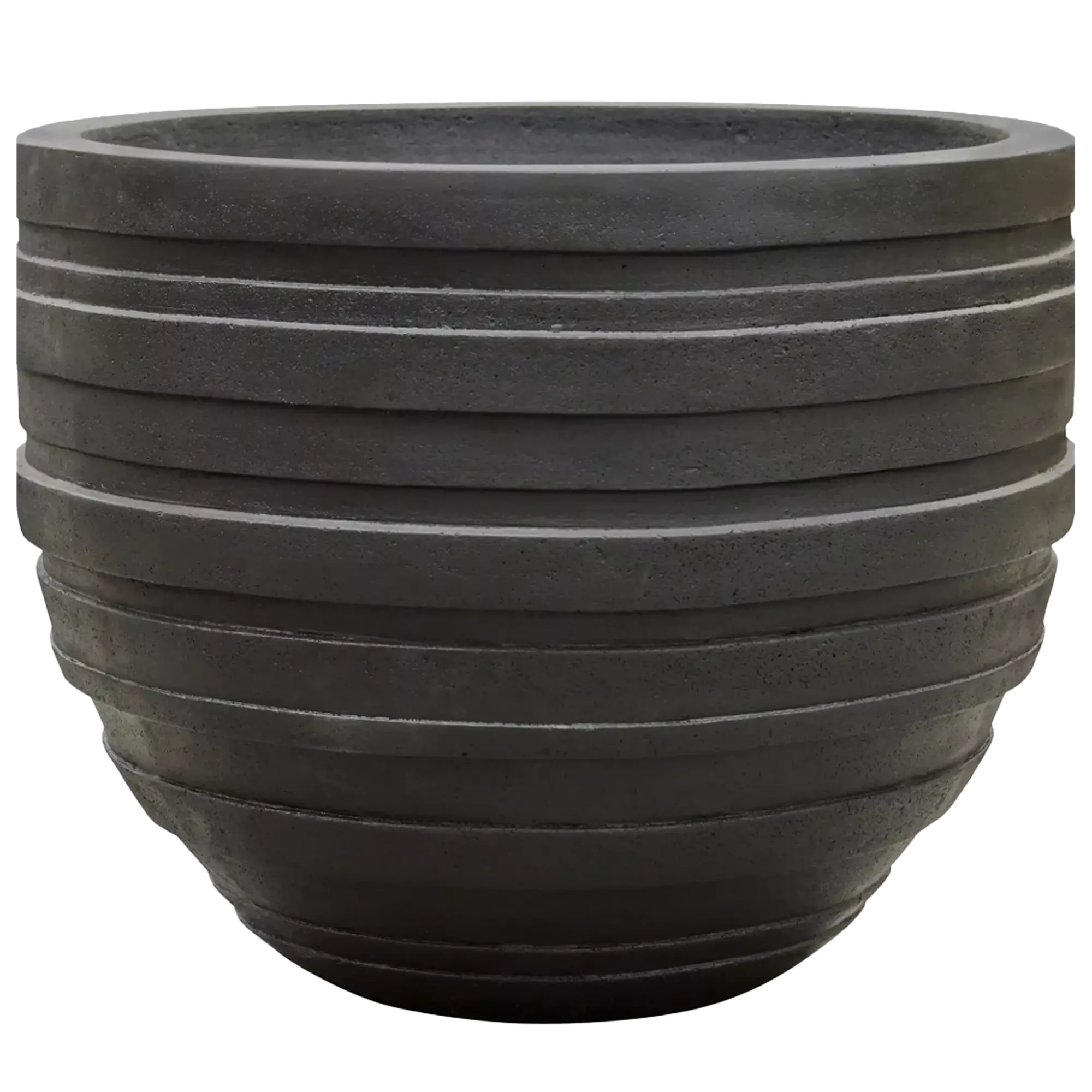 Polystone Ribbed Planter | Indoor and Outdoor Plant Pot