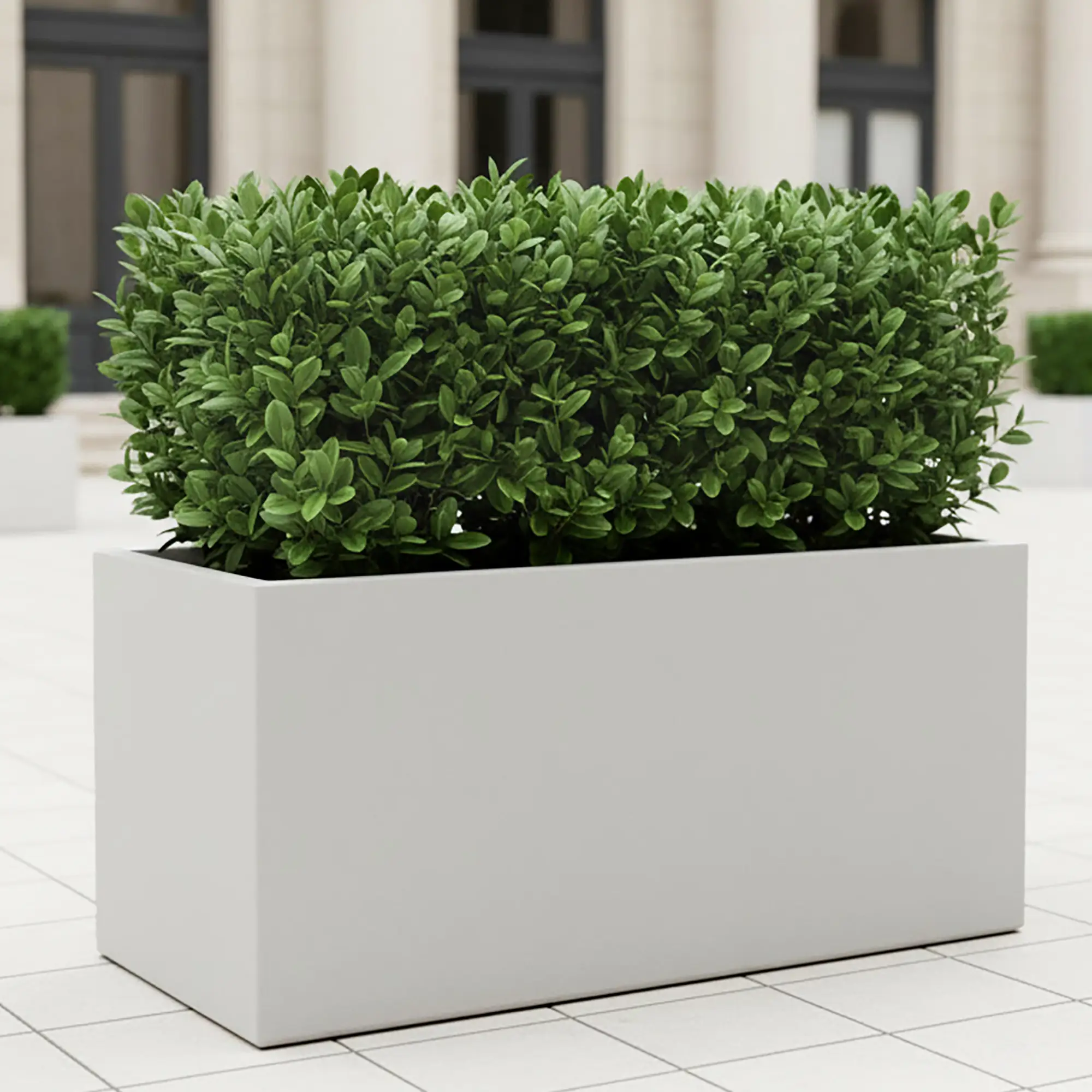 IDEALIST Lite Contemporary Light Concrete High Trough Planter
