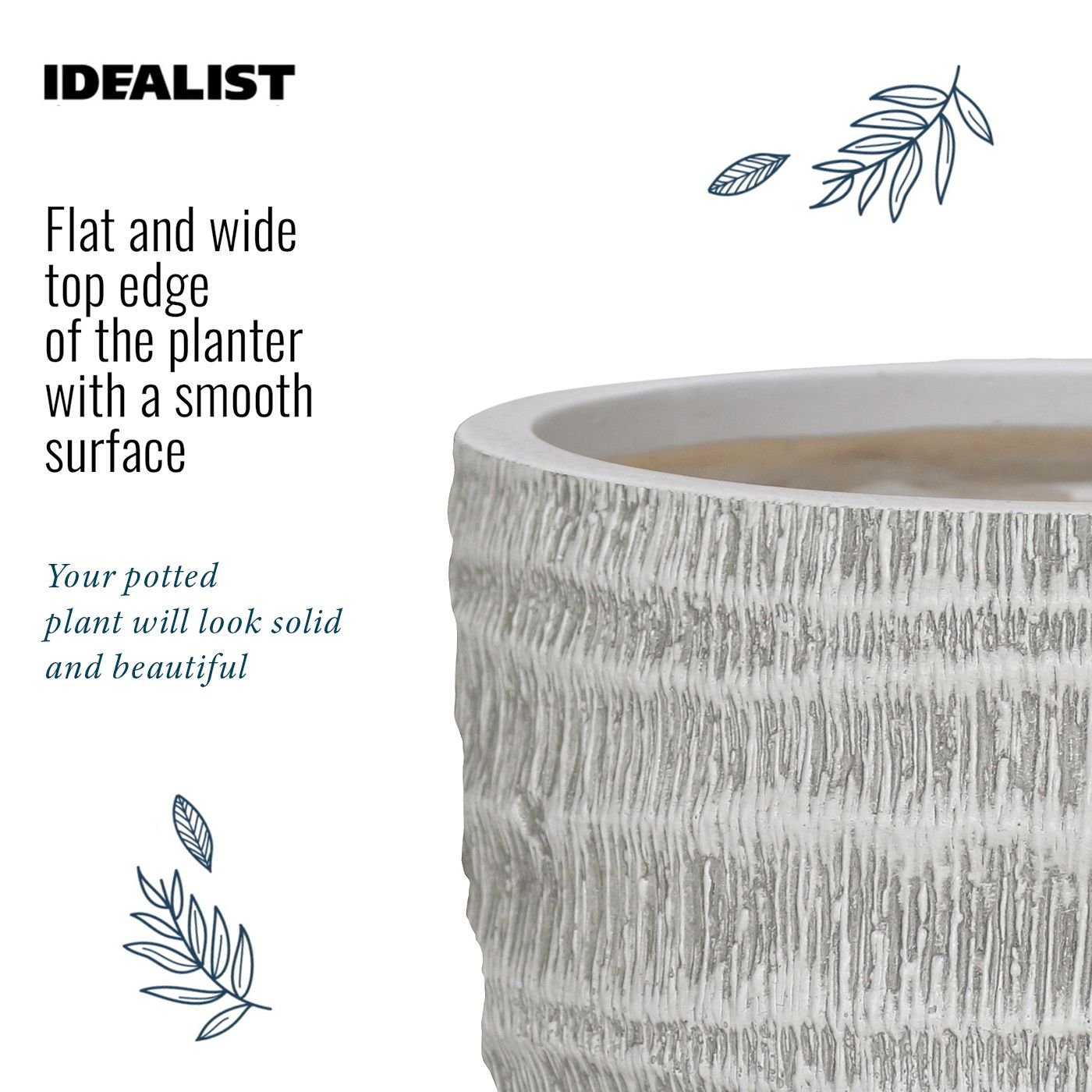 IDEALIST Lite Straw Plaited Style Egg Planter