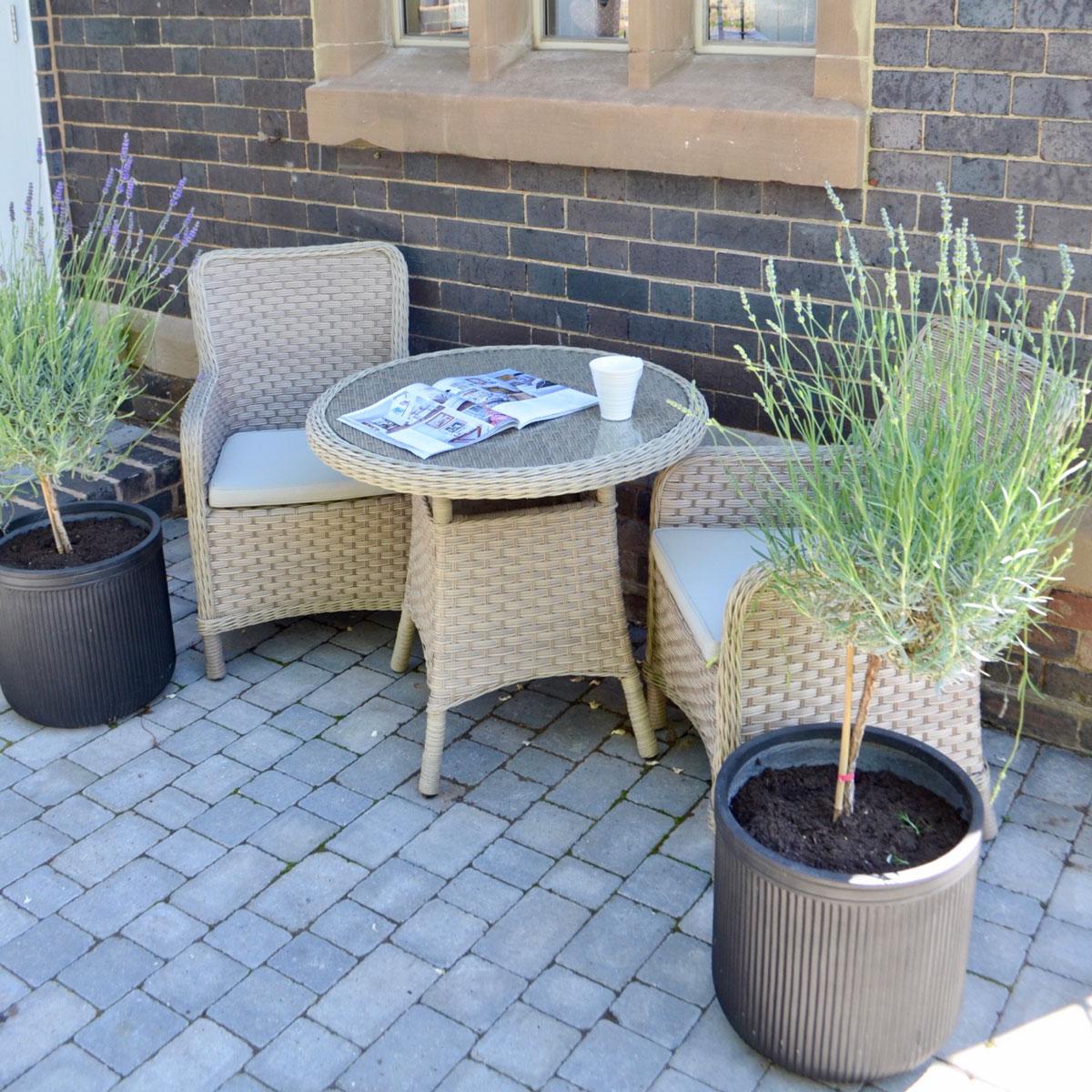 IDEALIST Lite Vertical Ribbed Vintage Style Round Planter