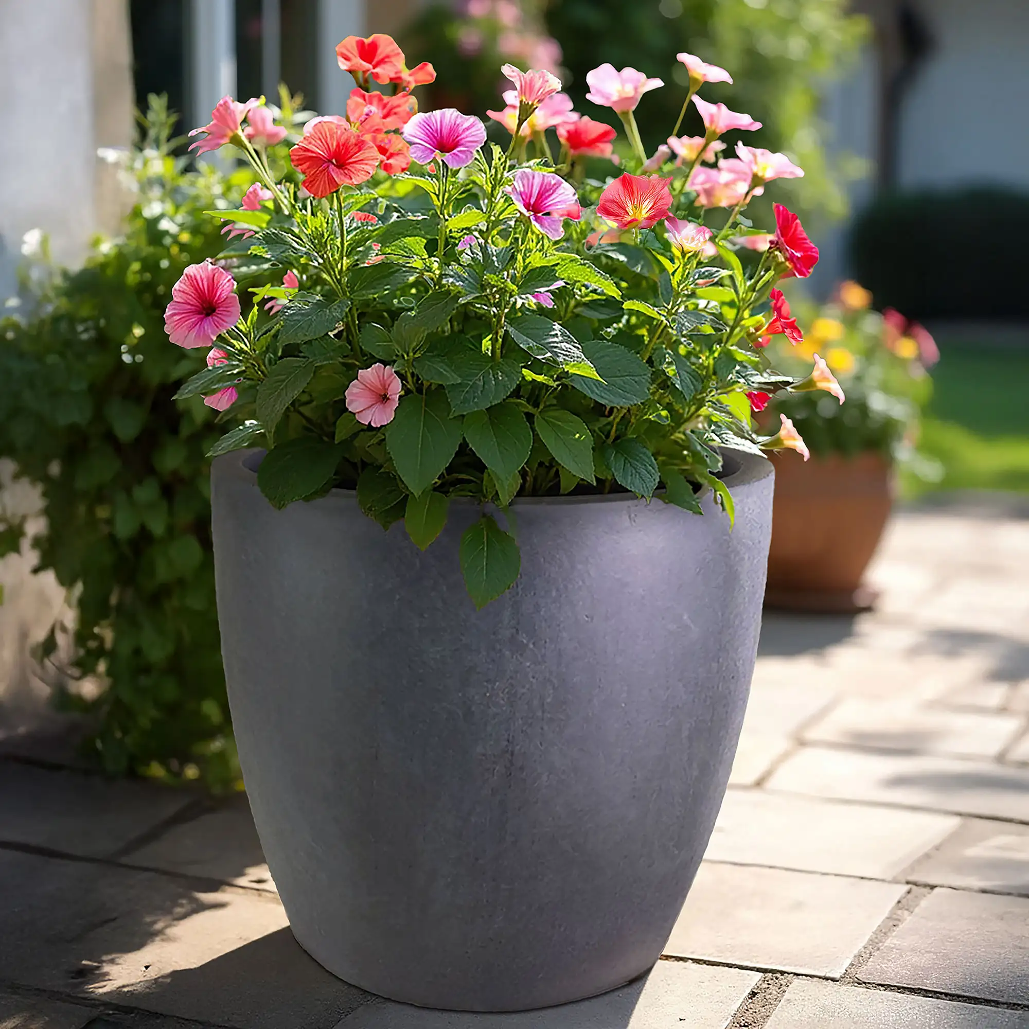 IDEALIST Lite Contemporary Light Concrete Egg Planter
